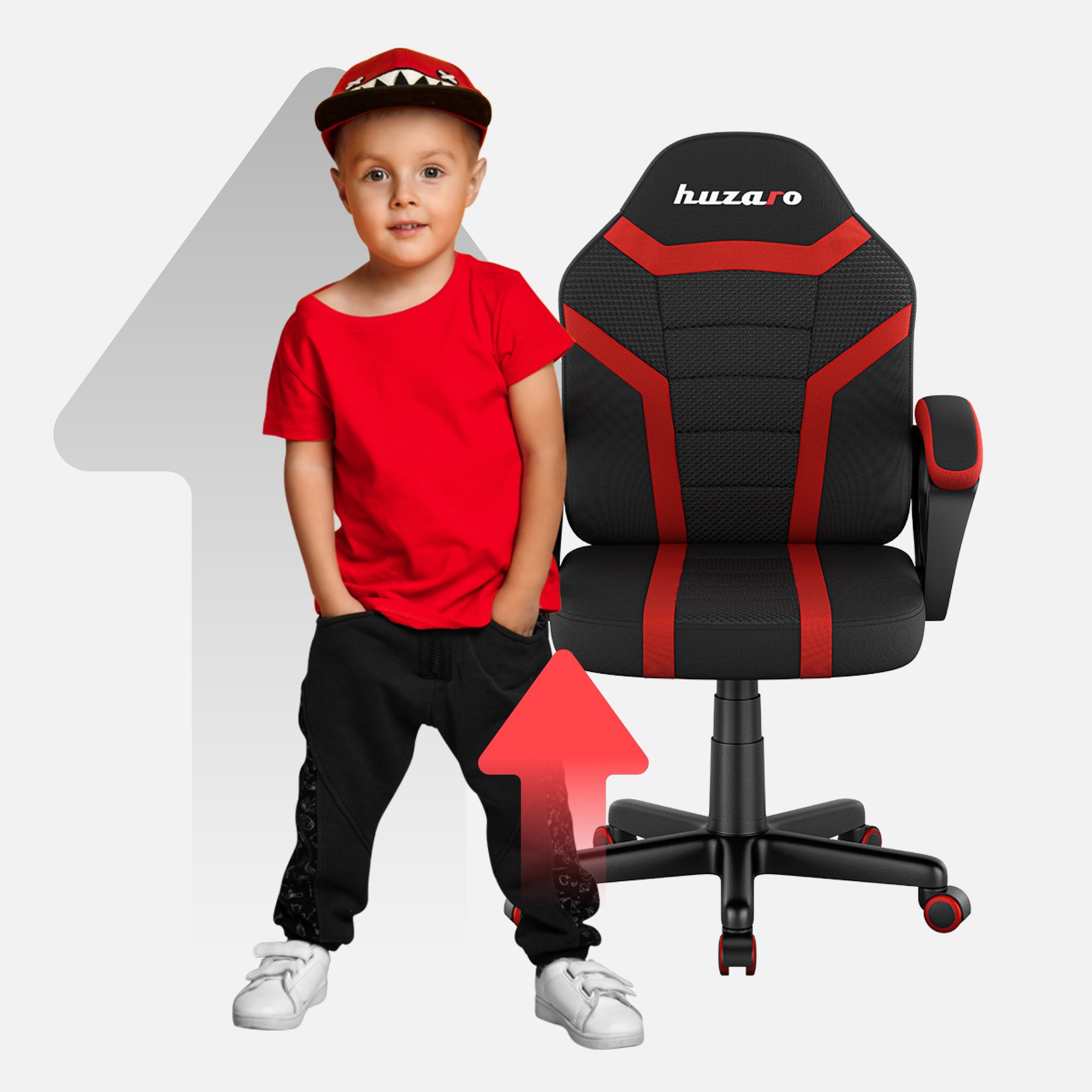 Detské herné kreslo HUZARO RANGER 1.0 Red Mesh