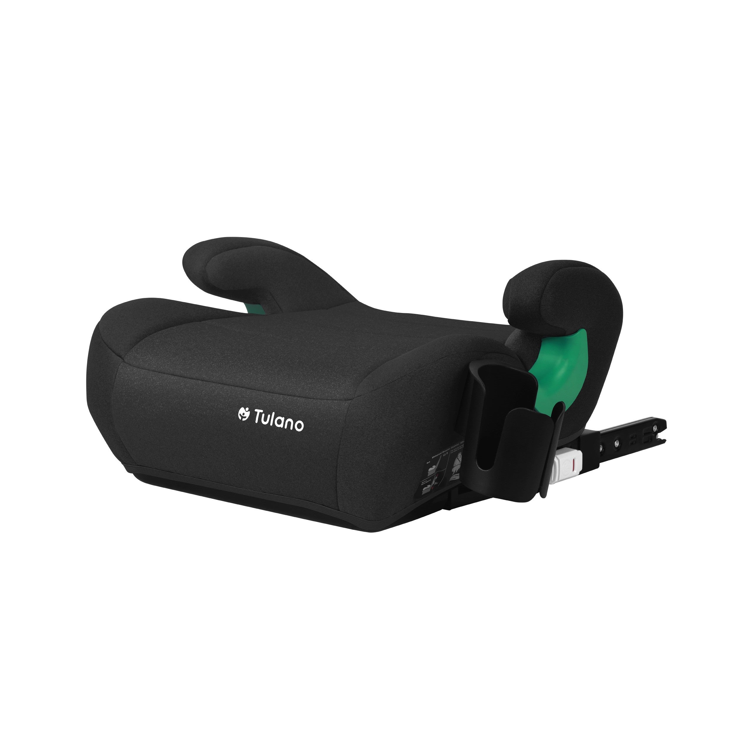 Detská autosedačka Tulano Cabby 35 Black s podstavcom, ISOFIX, 125–150 cm, I-Size