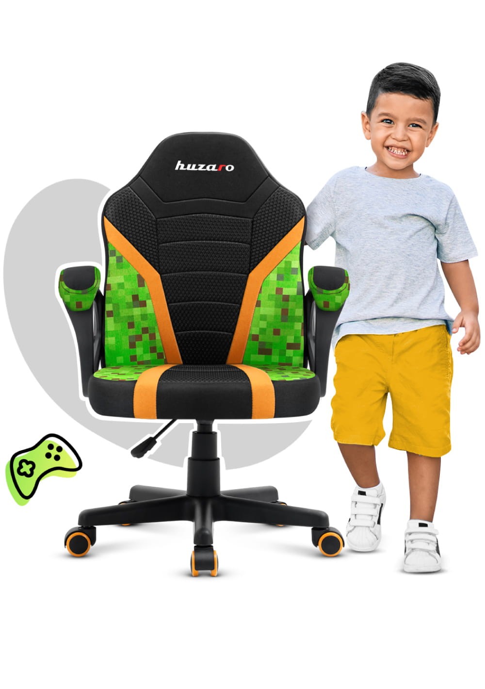 Detské herné kreslo HUZARO RANGER 1.0 Pixel Mesh
