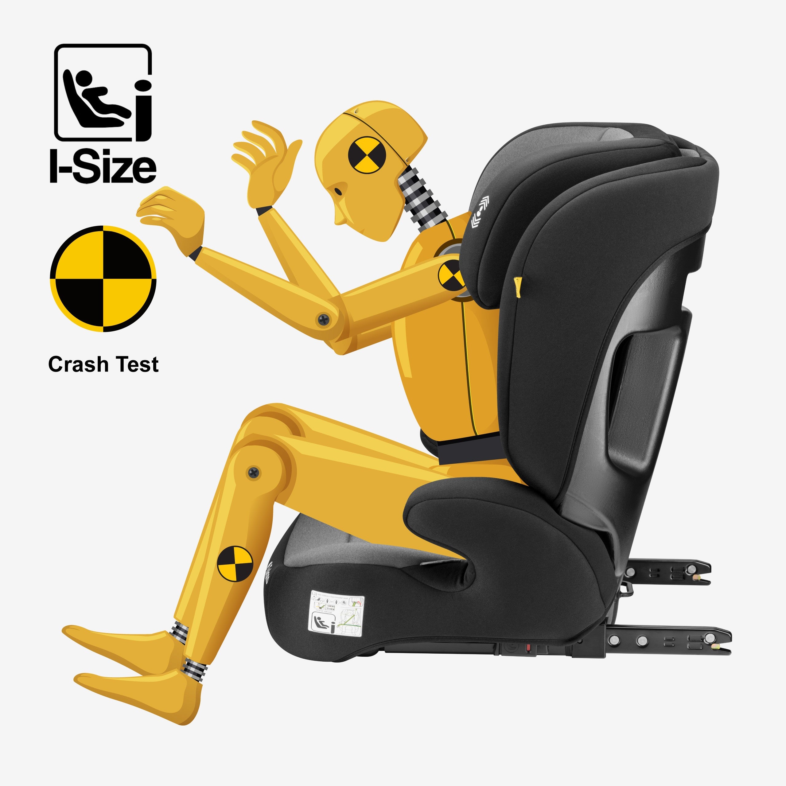 Detská autosedačka 2 v 1, 100 – 150 cm, Joy 45 Grey I-Size