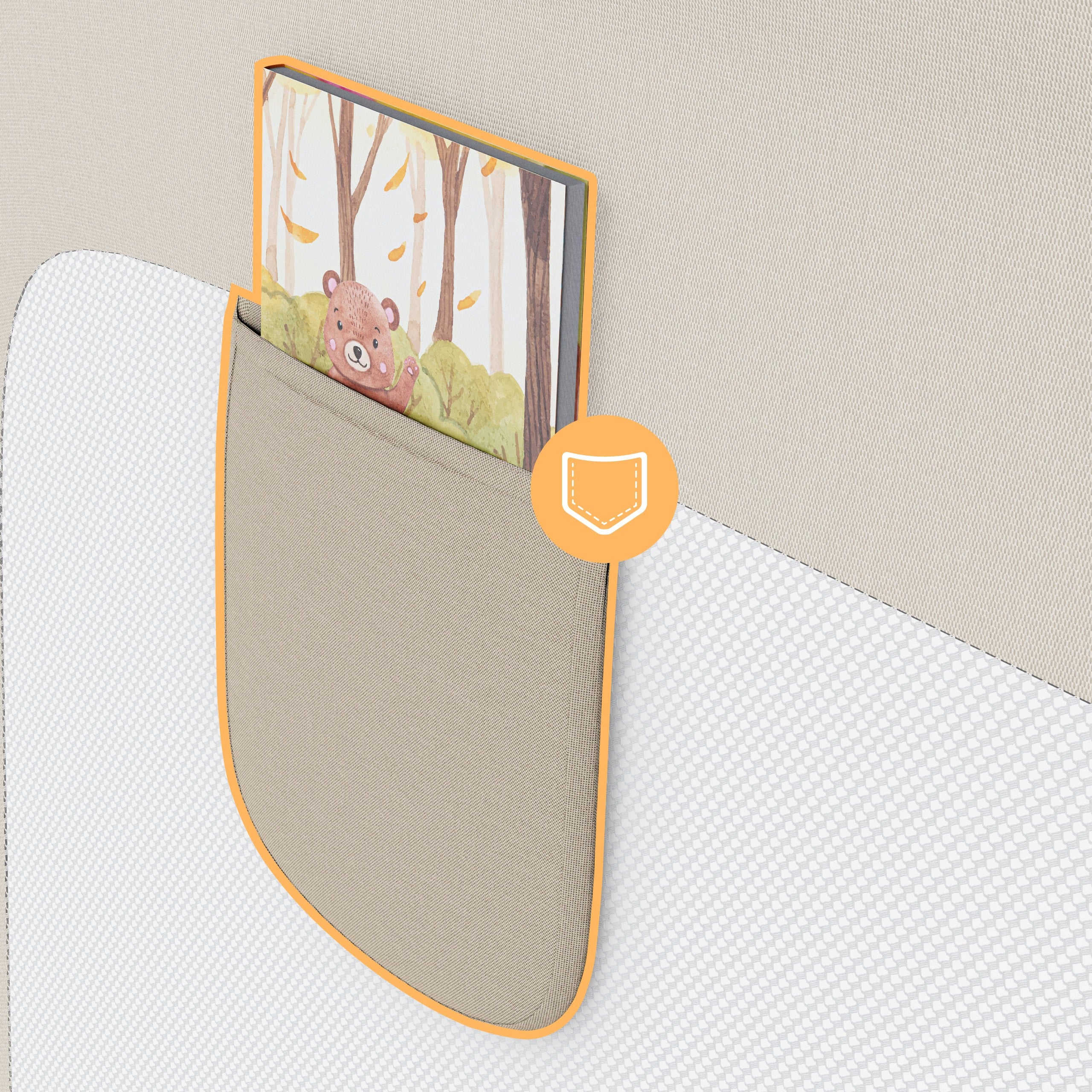 Ochranná zábrana k posteli 140 cm Tulano Cover 44 Beige