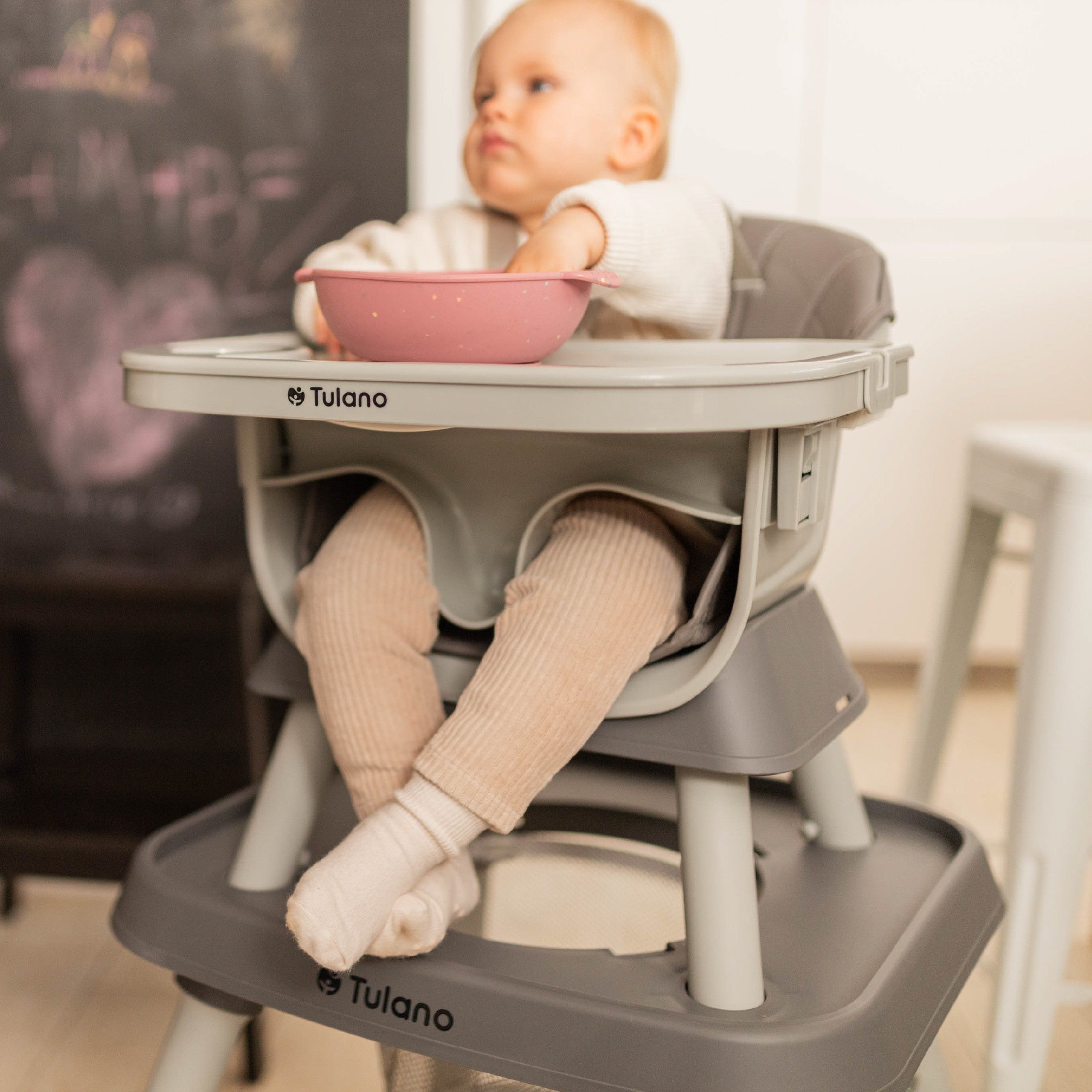 Plastová detská stolička 9 v 1 Tulano Morsel 50 Grey