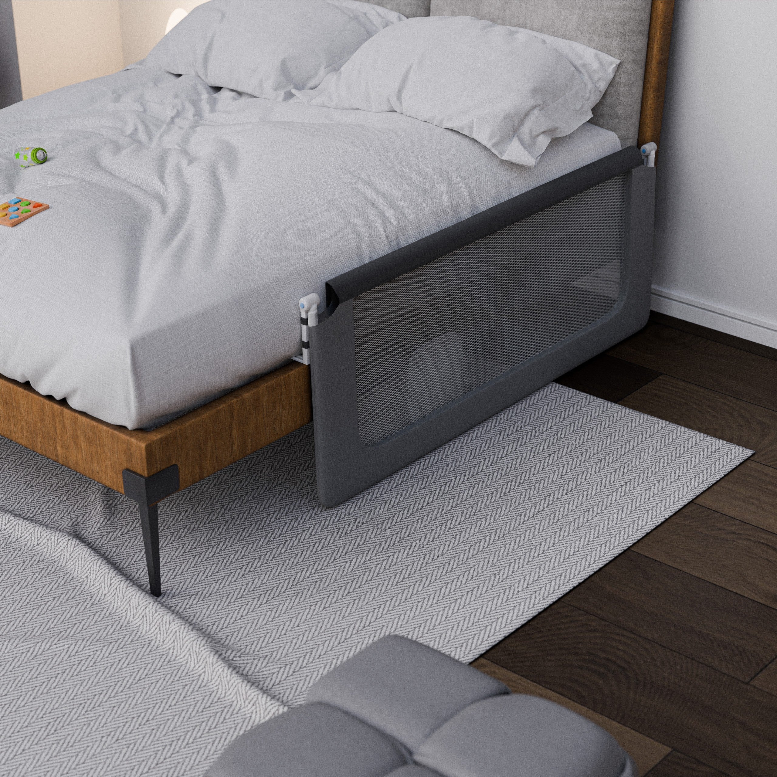 Ochranná zábrana k posteli 150 cm Tulano Cover 25 Grey