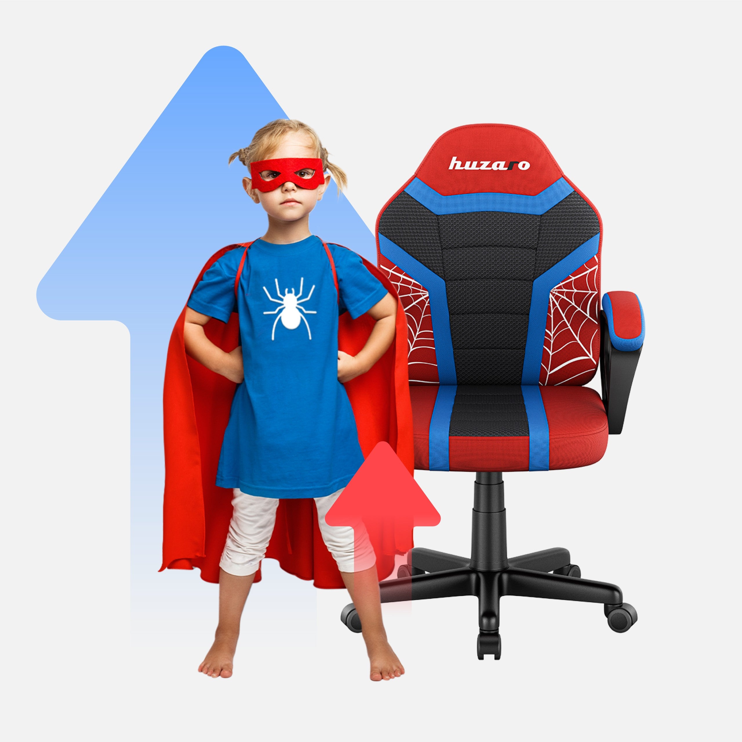 Detské herné kreslo Huzaro Ranger 1.0 Spider Mesh