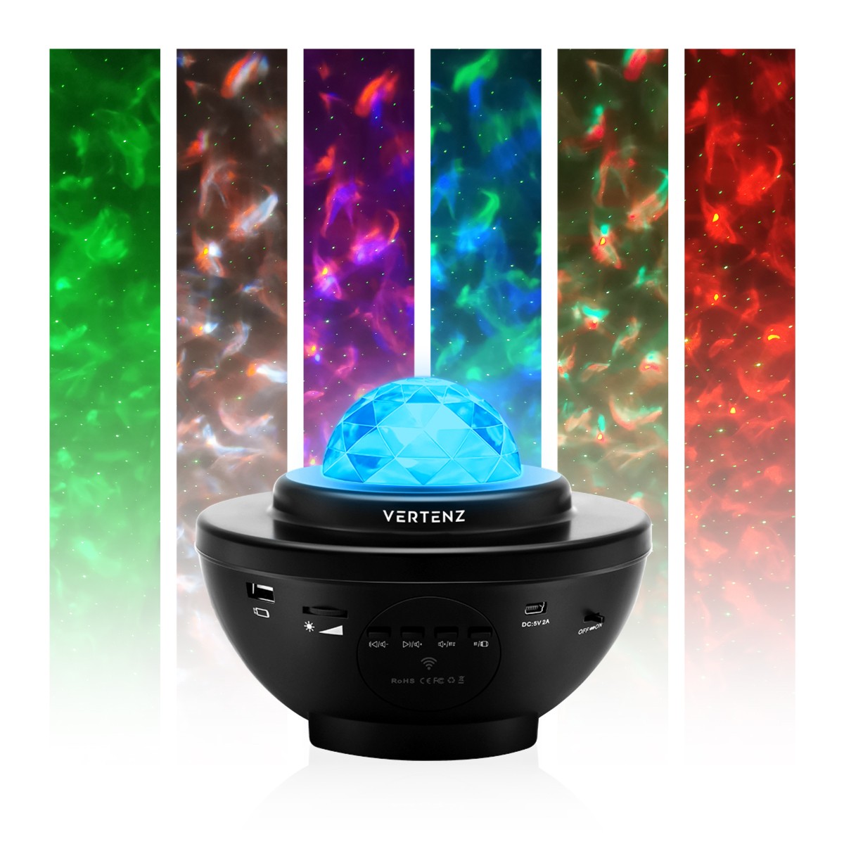 Hviezdny projektor VERTENZ Magic 10 Black