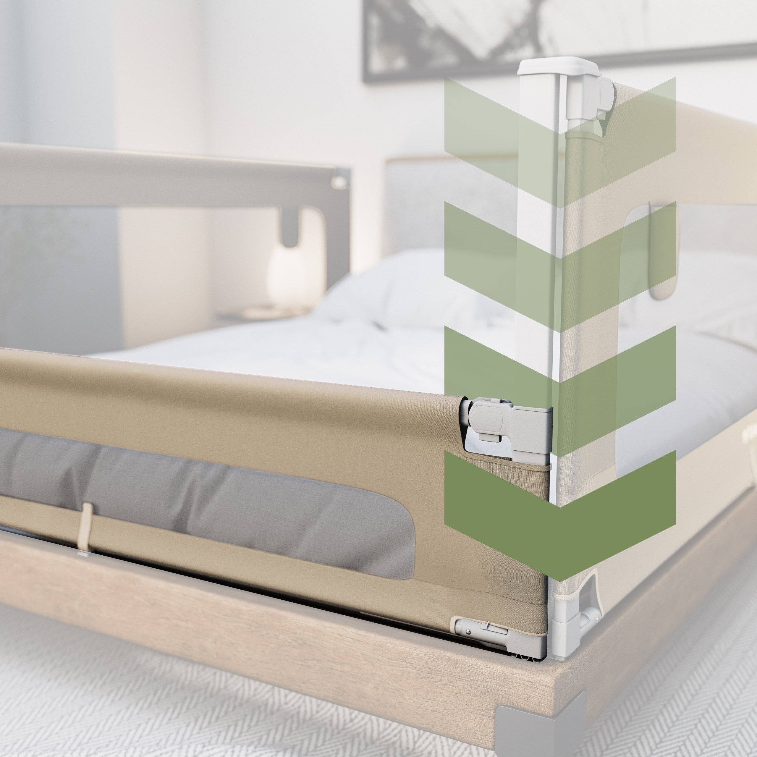 Ochranná zábrana k posteli 200 cm Tulano Cover 40 Beige