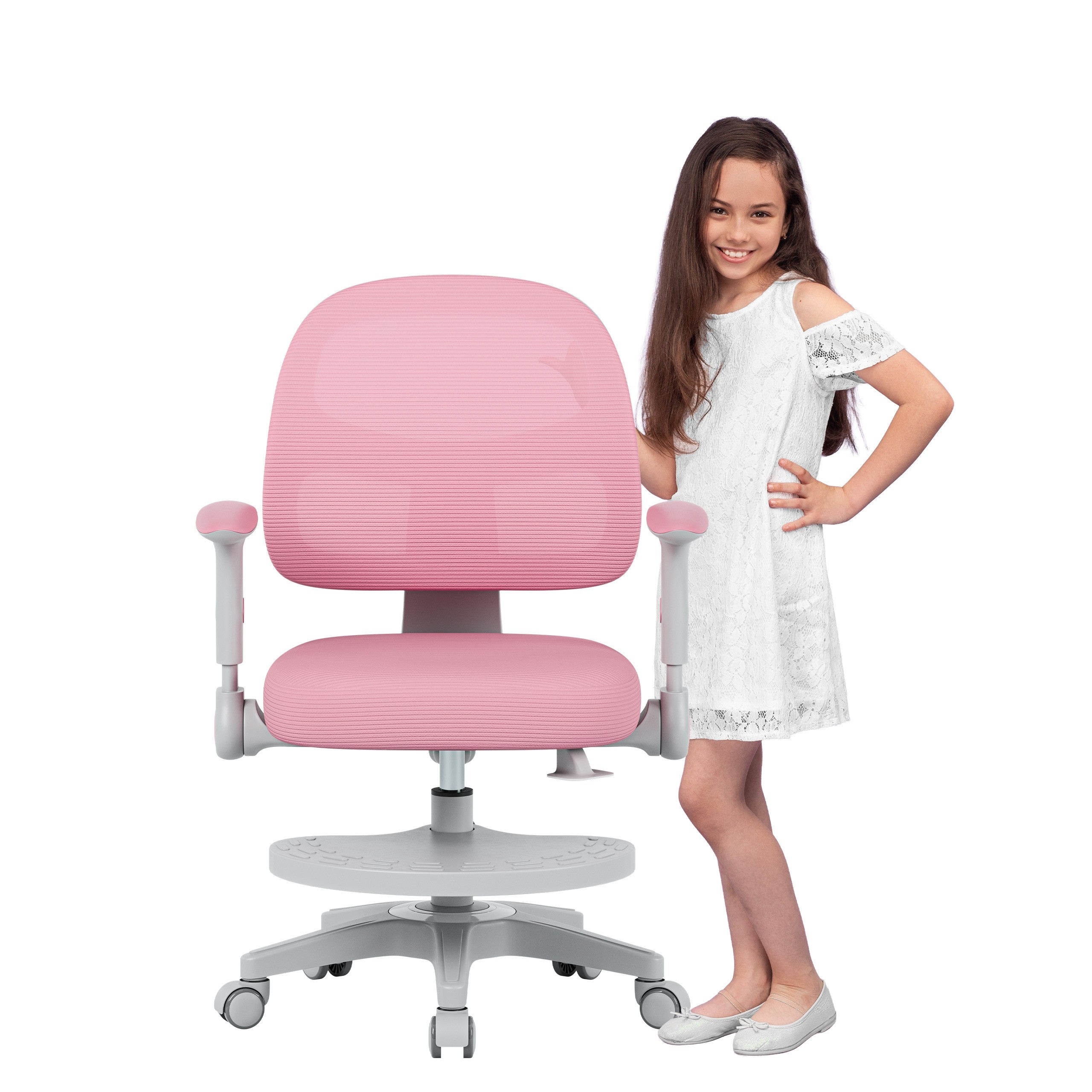Polohovateľné detské kreslo Mark Adler Junior 5.0 Pink