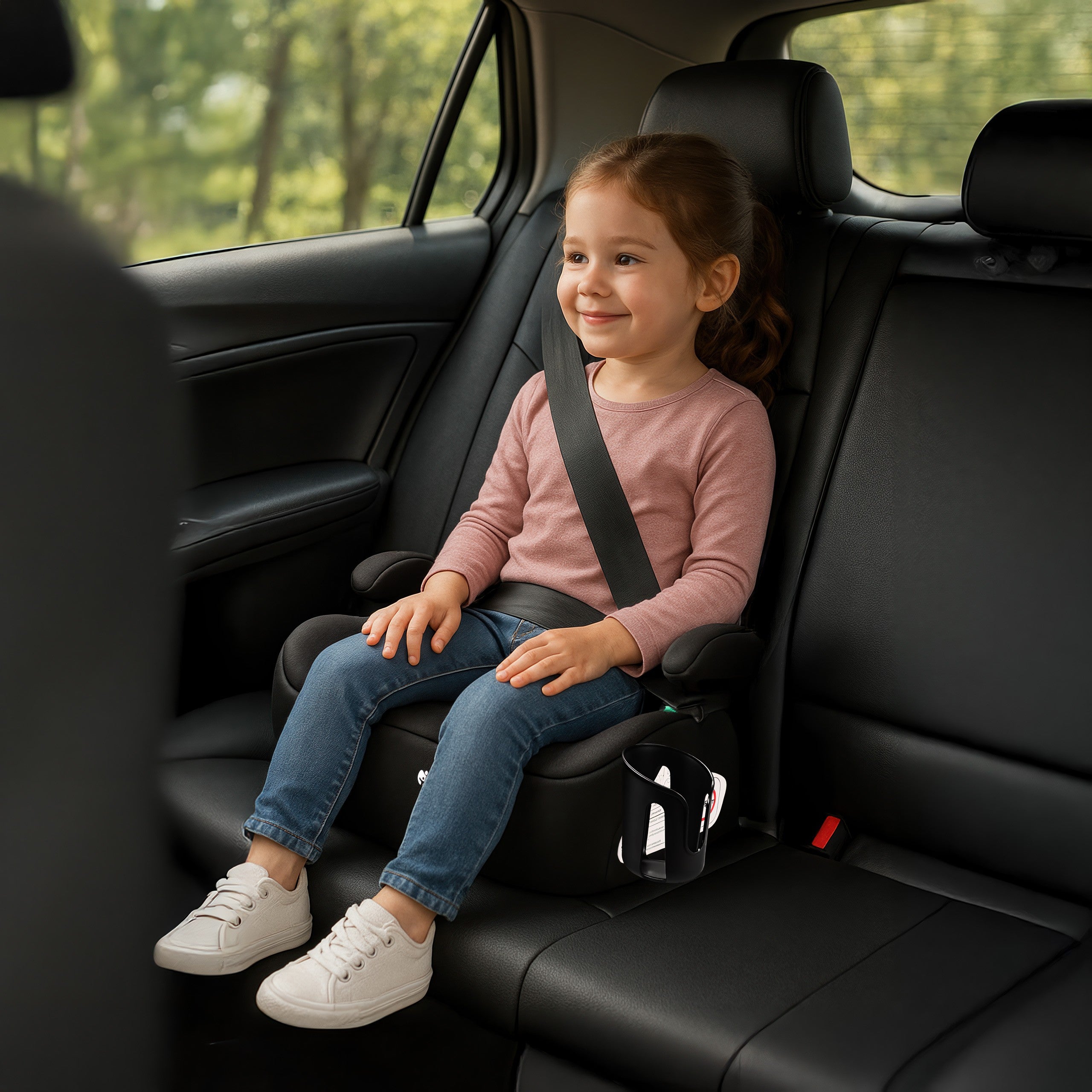 Detská autosedačka s podstavcom Tulano Cabby 20 Black 125–150 cm I-Size