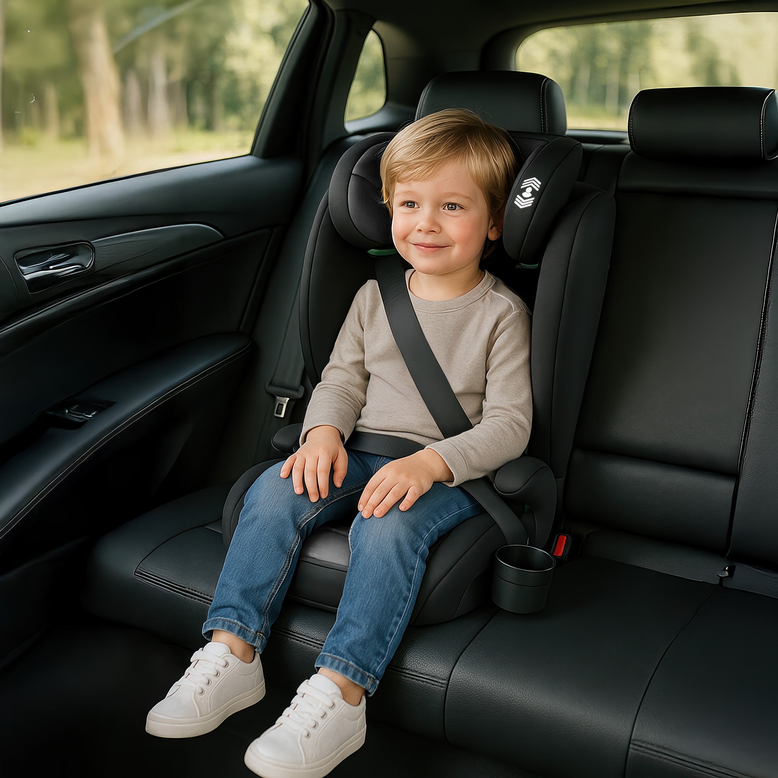 Detská autosedačka Tulano Joy 20 čierno-sivá 100–150 cm I-size