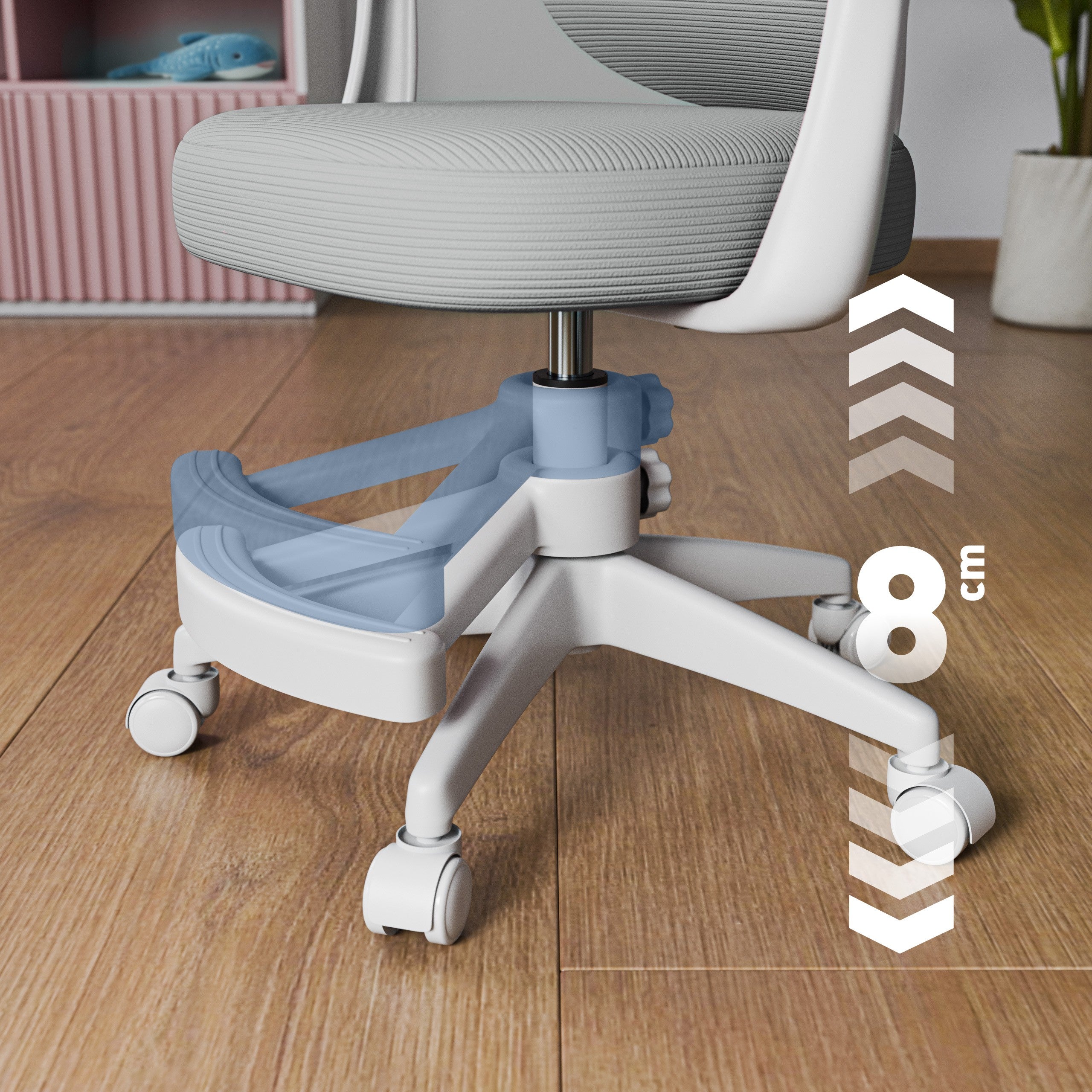 Polohovateľné detské kreslo Mark Adler Junior 4.5 Grey