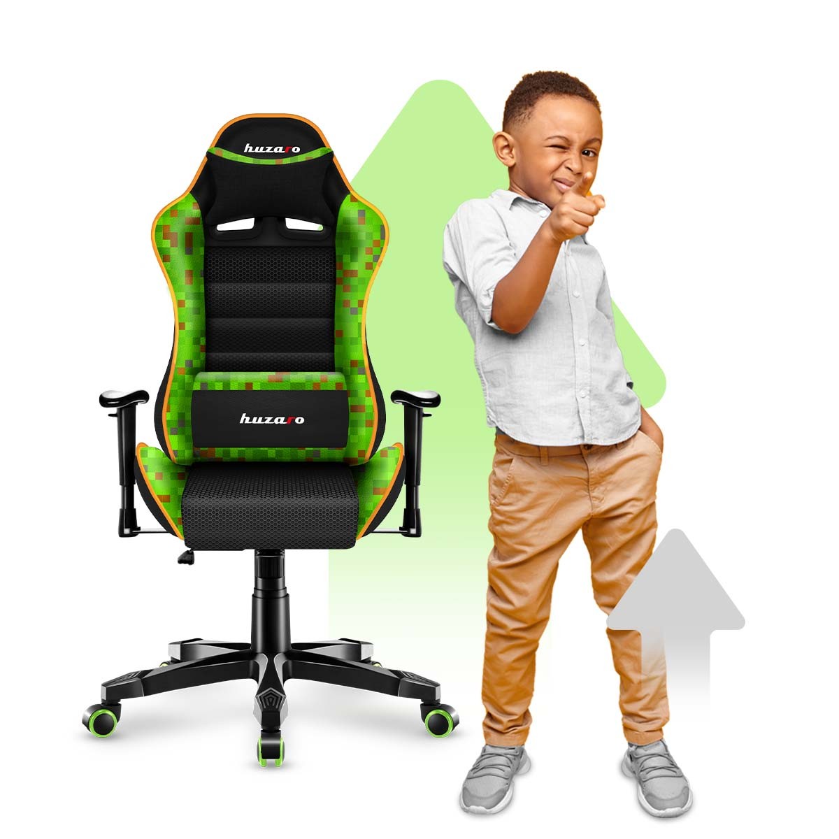 Detské herné kreslo HUZARO RANGER 6.0 Pixel Mesh
