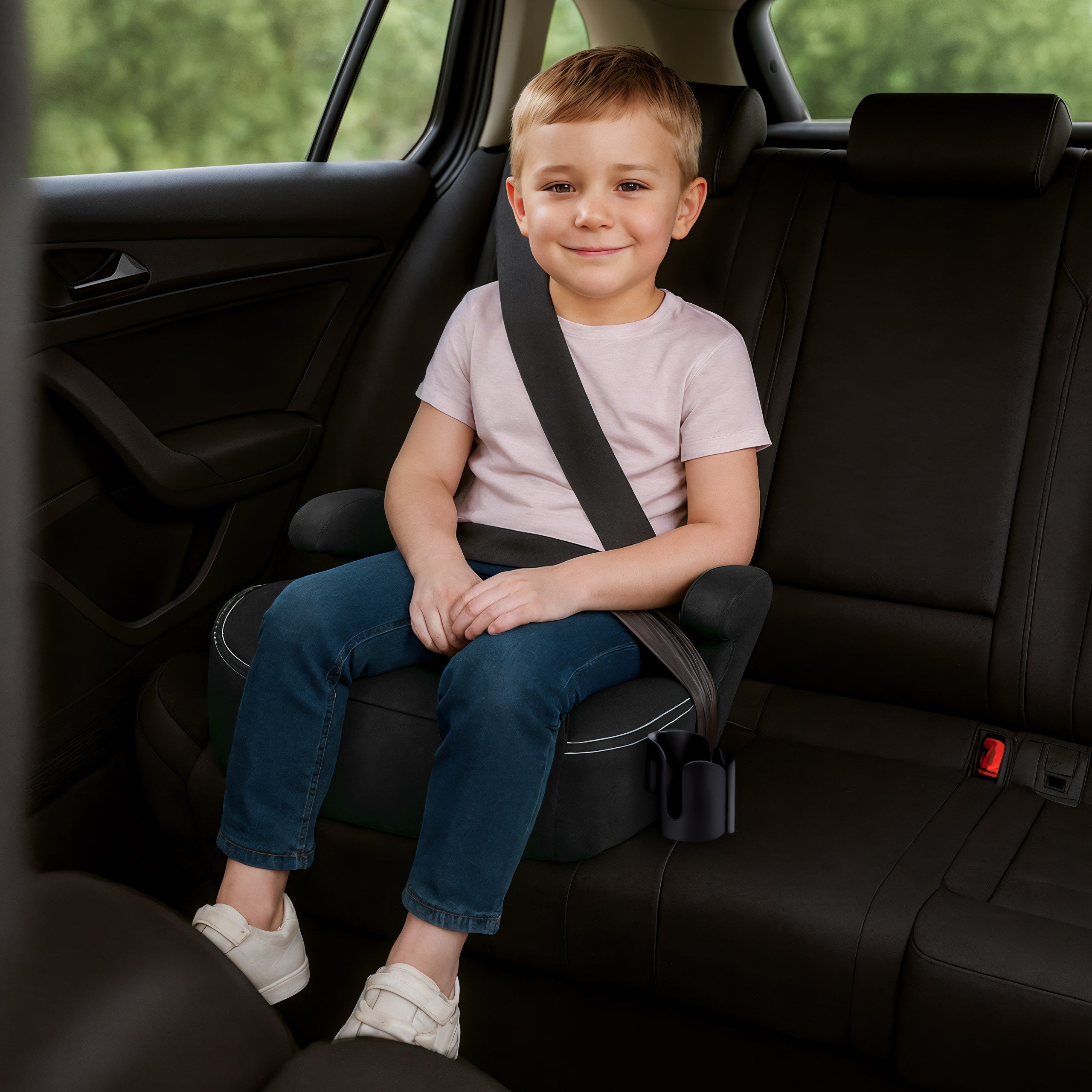 Detská autosedačka s podstavcom Tulano Cabby 25 Black 125–150 cm I-Size
