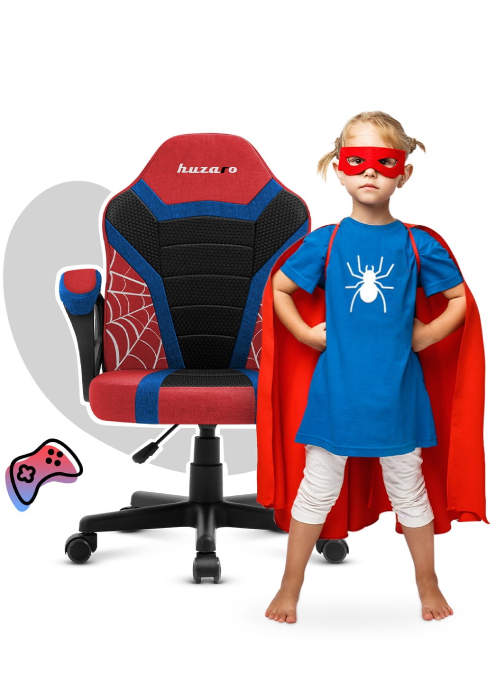 Detské herné kreslo Huzaro Ranger 1.0 Spider Mesh