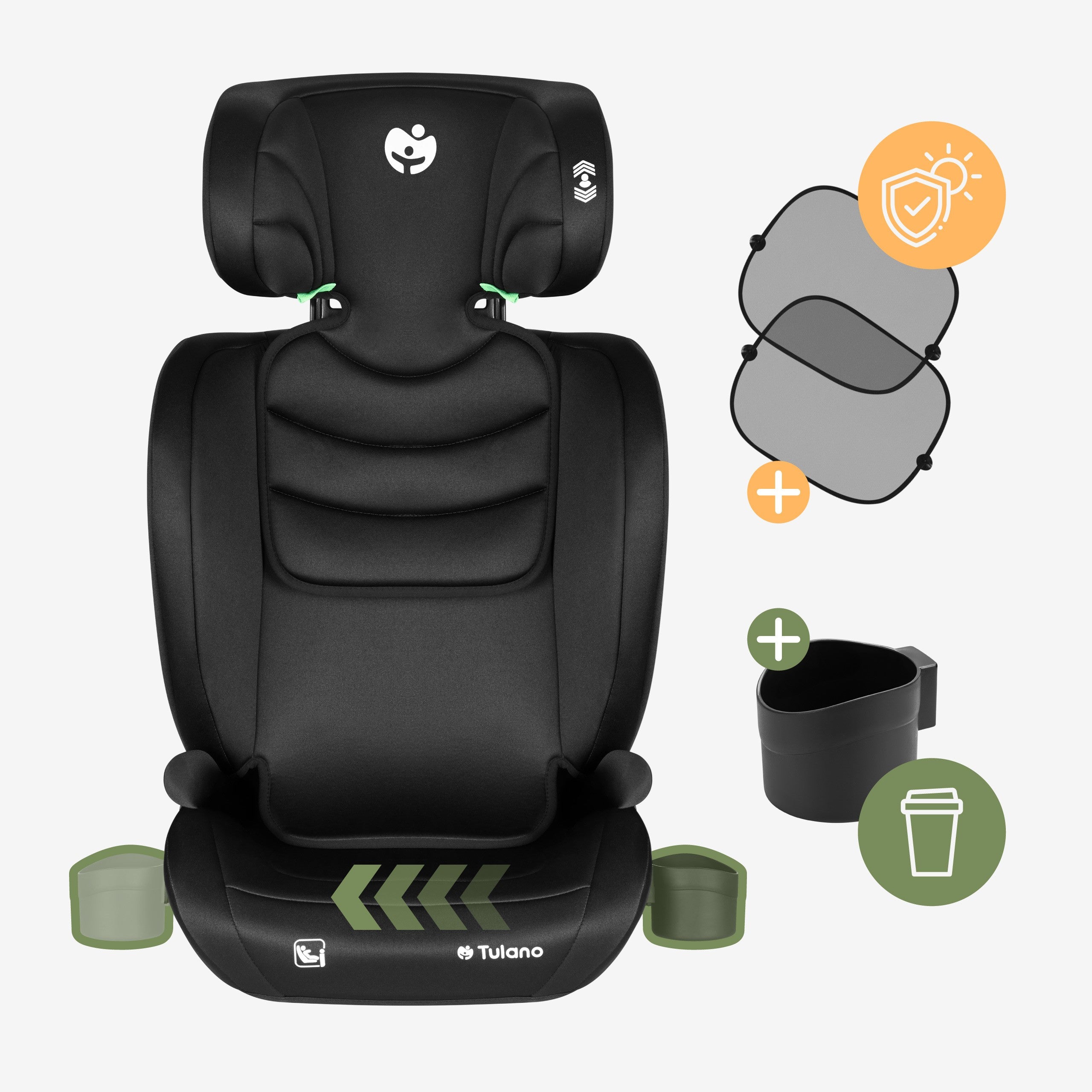 Detská autosedačka Tulano Joy 20 Black 100–150 cm I-size