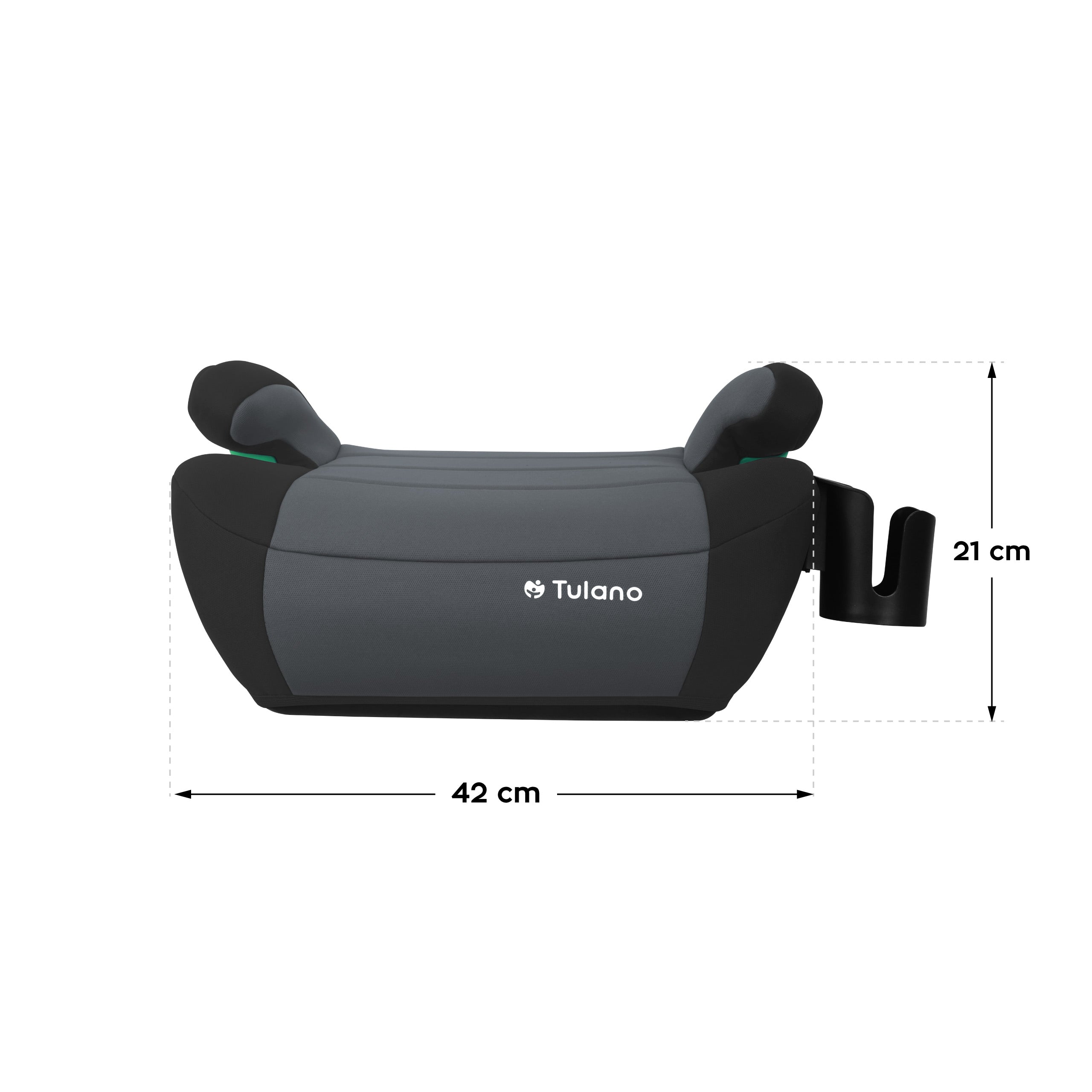 Detská autosedačka s podstavcom Tulano Cabby 35 Graphite ISOFIX 125–150 cm I-Size