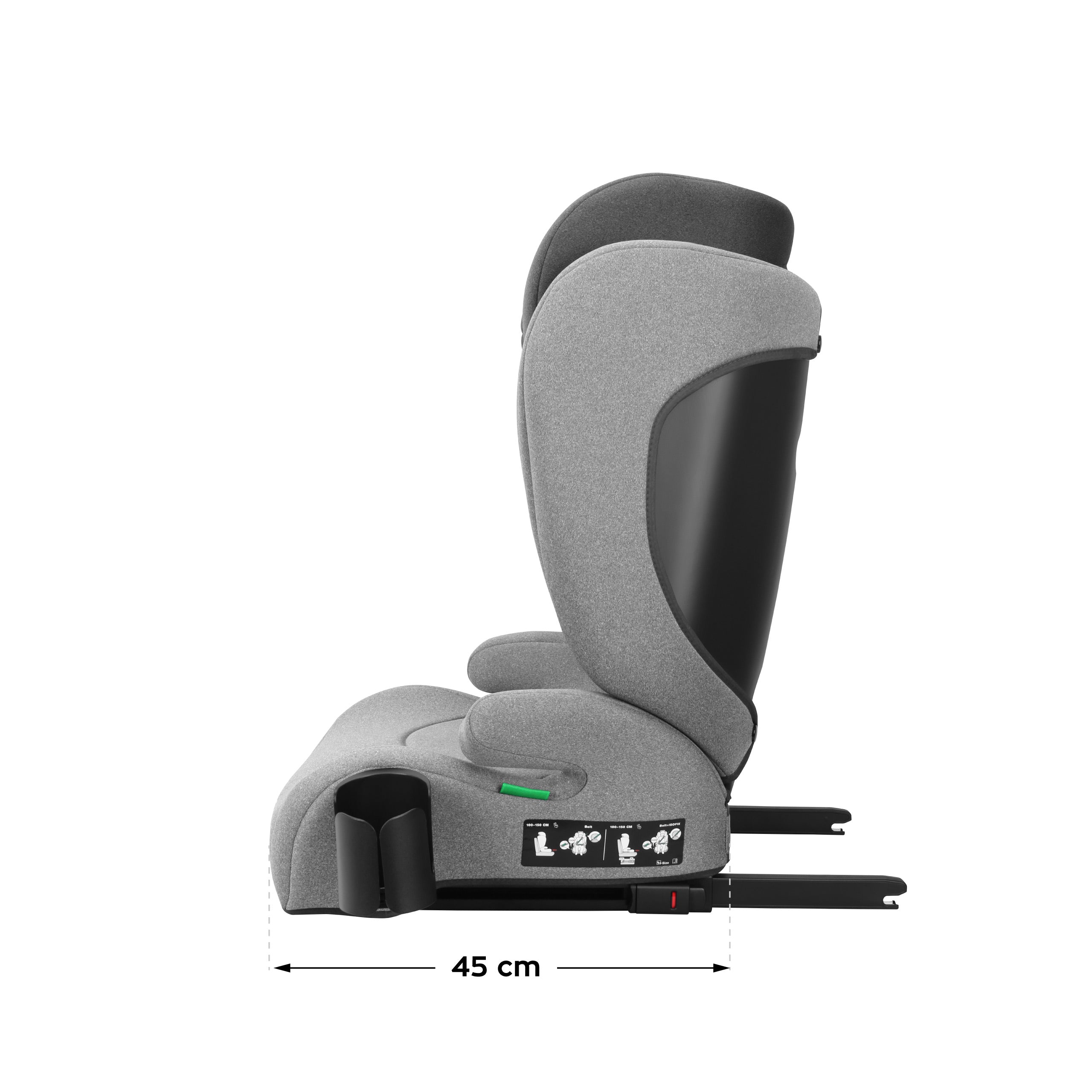 Detská autosedačka Tulano Joy 35 Grey ISOFIX 100–150 cm I-Size