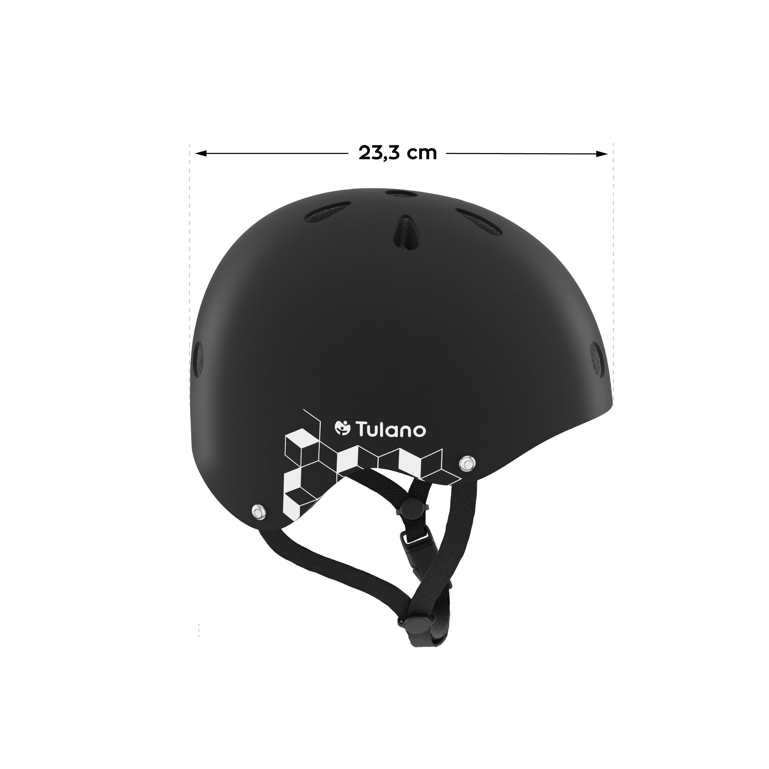 Detská prilba Tulano Turtle 35 Black
