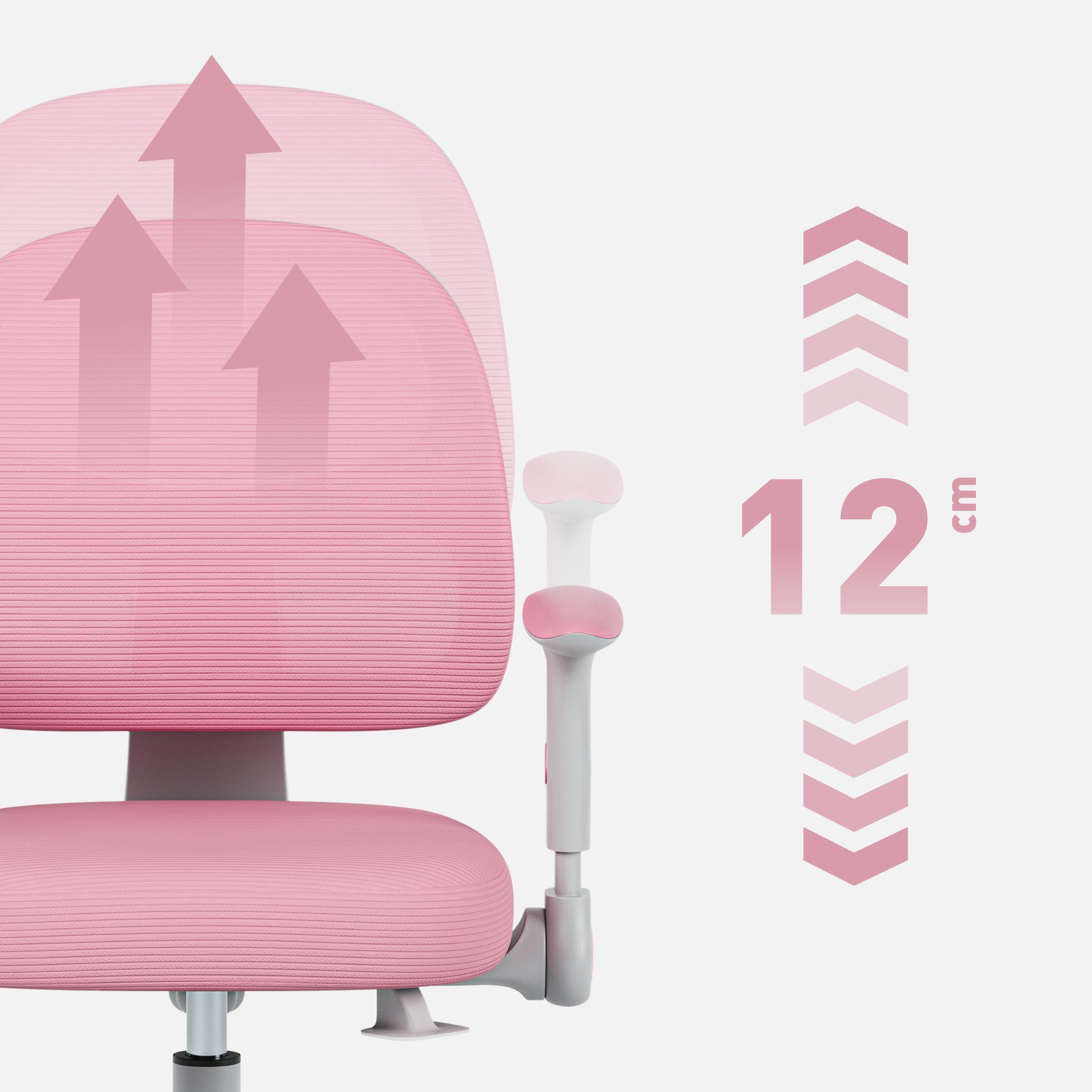 Polohovateľné detské kreslo Mark Adler Junior 5.0 Pink