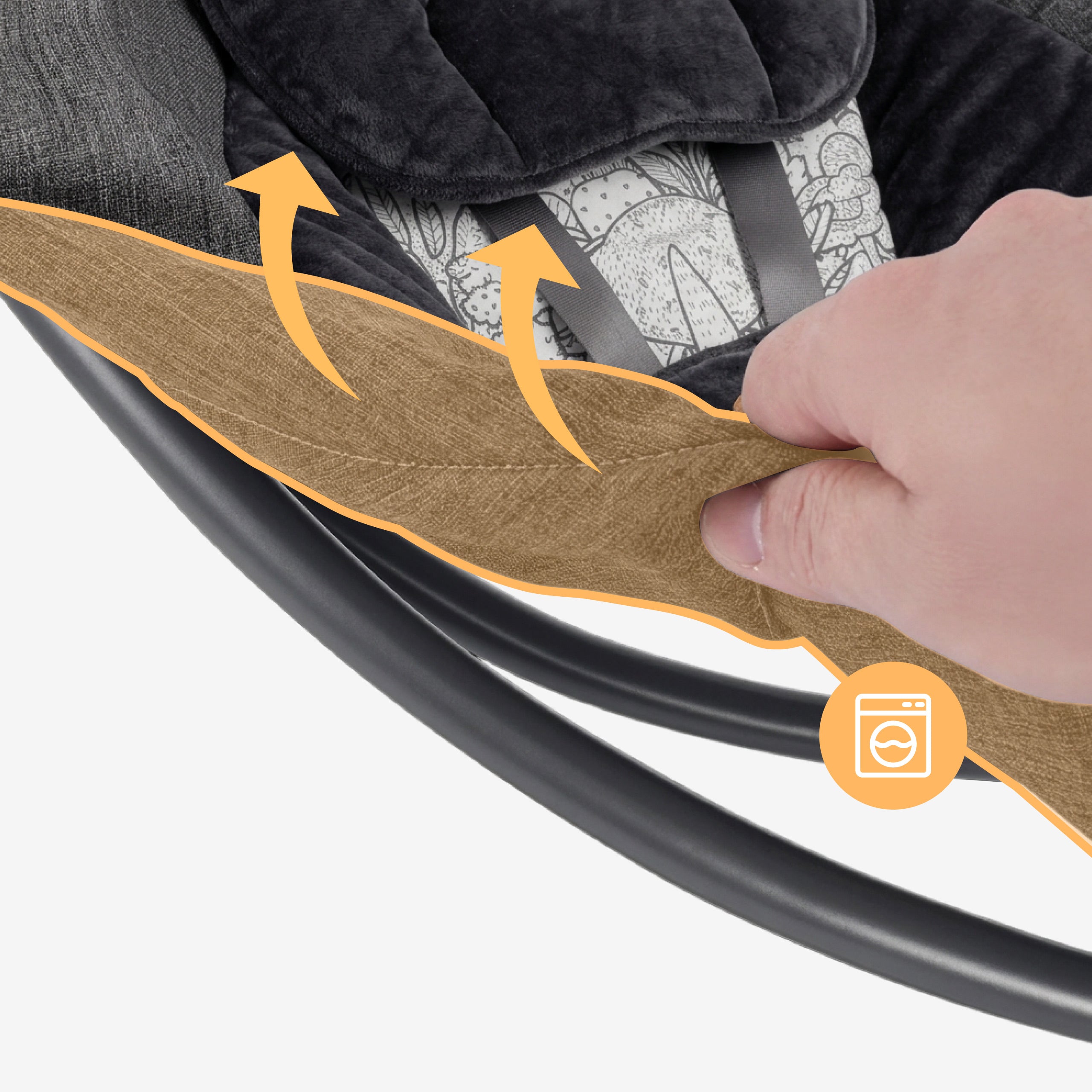 Elektronická hojdacia lehátka Tulano Astrid 35 Graphite