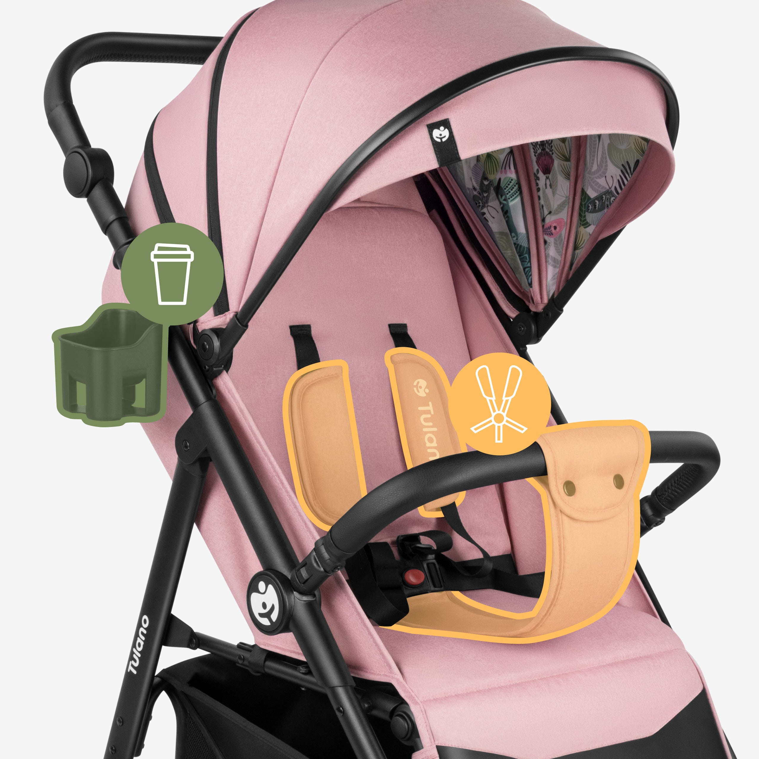 Detský kočík s dekou Tulano Avignon 35 Pink