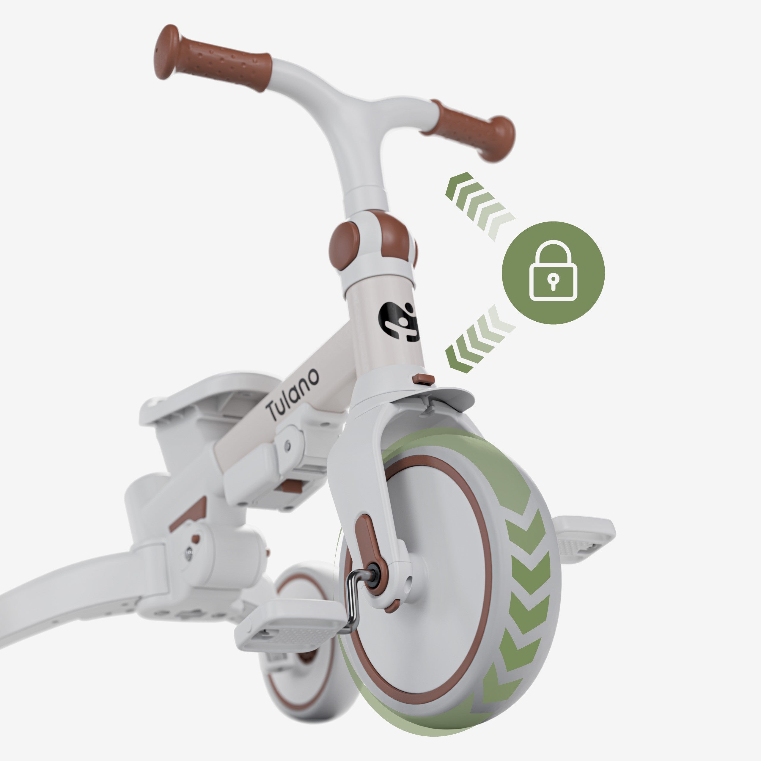 Trojkolesový bicykel Tulano 4 v 1 Noah 35 Grey