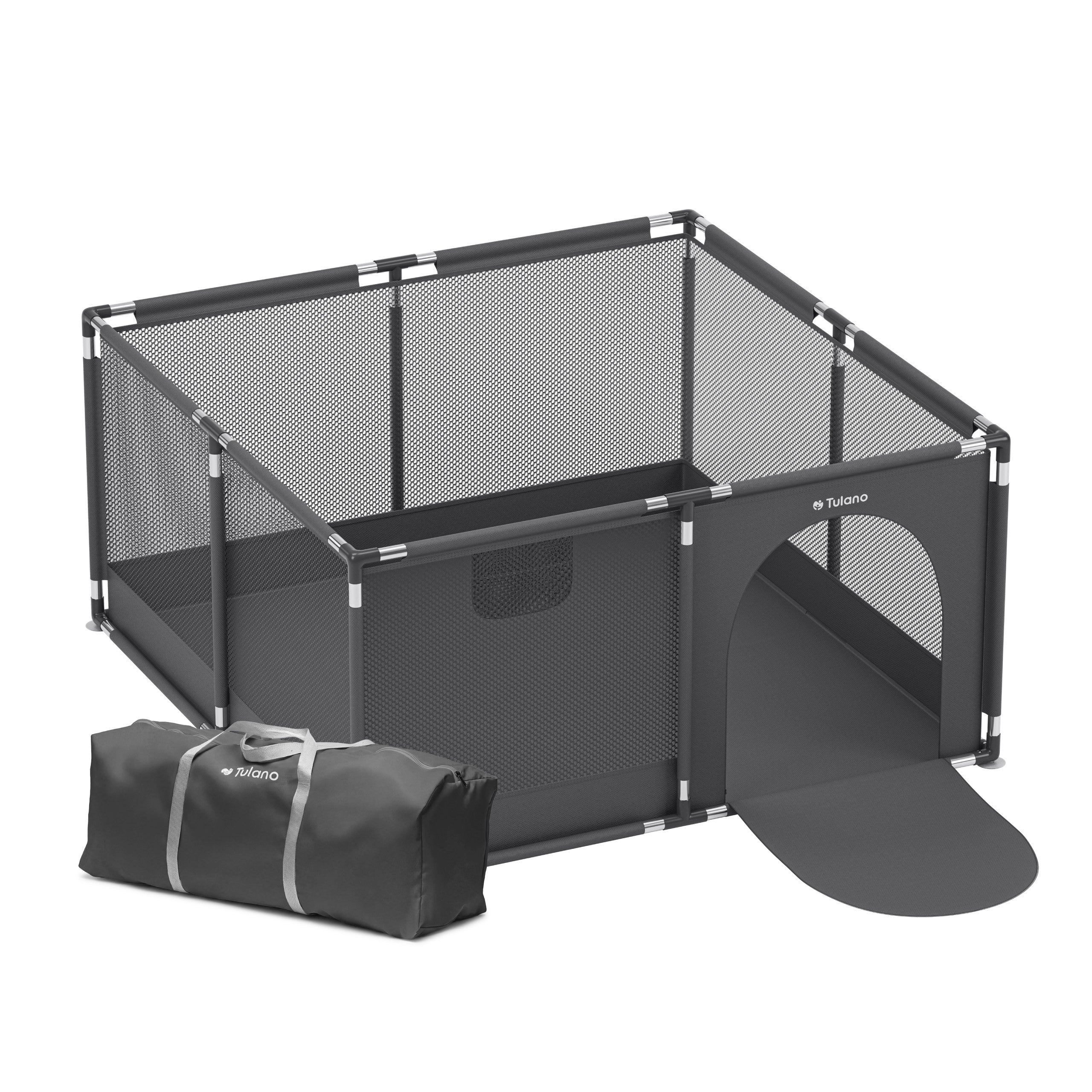 Detský ohrádka Tulano Cozy 20 Graphite – 130 cm