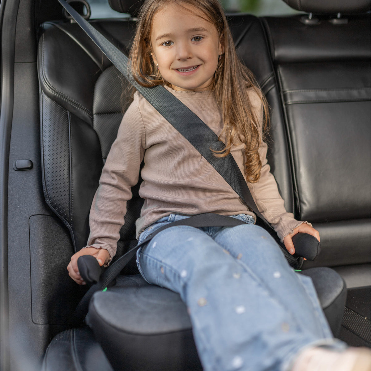 Detská autosedačka s podstavcom Tulano Cabby 20 Grey 125–150 cm I-Size