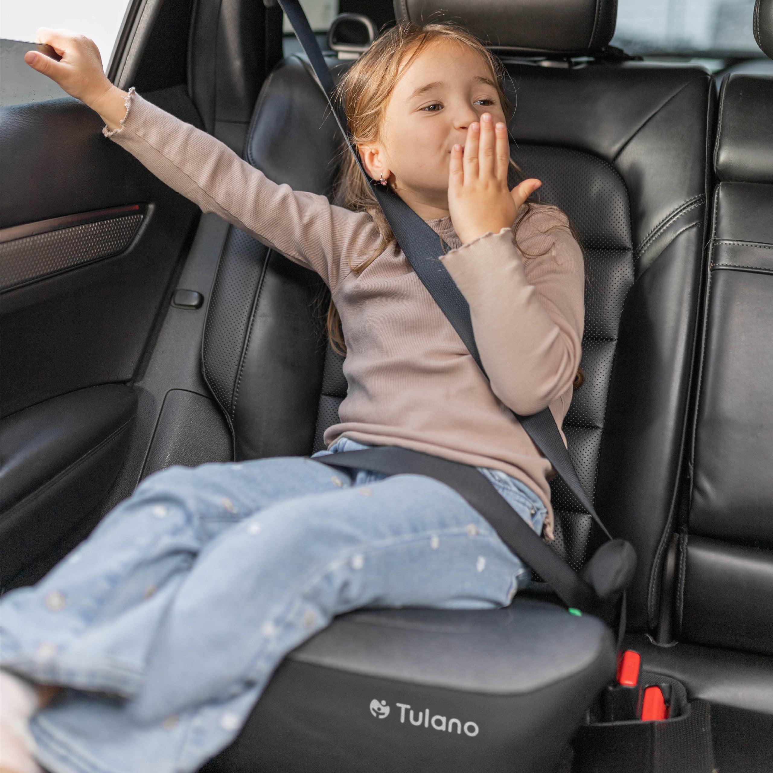 Detská autosedačka s podstavcom Tulano Cabby 20 Grey 125–150 cm I-Size