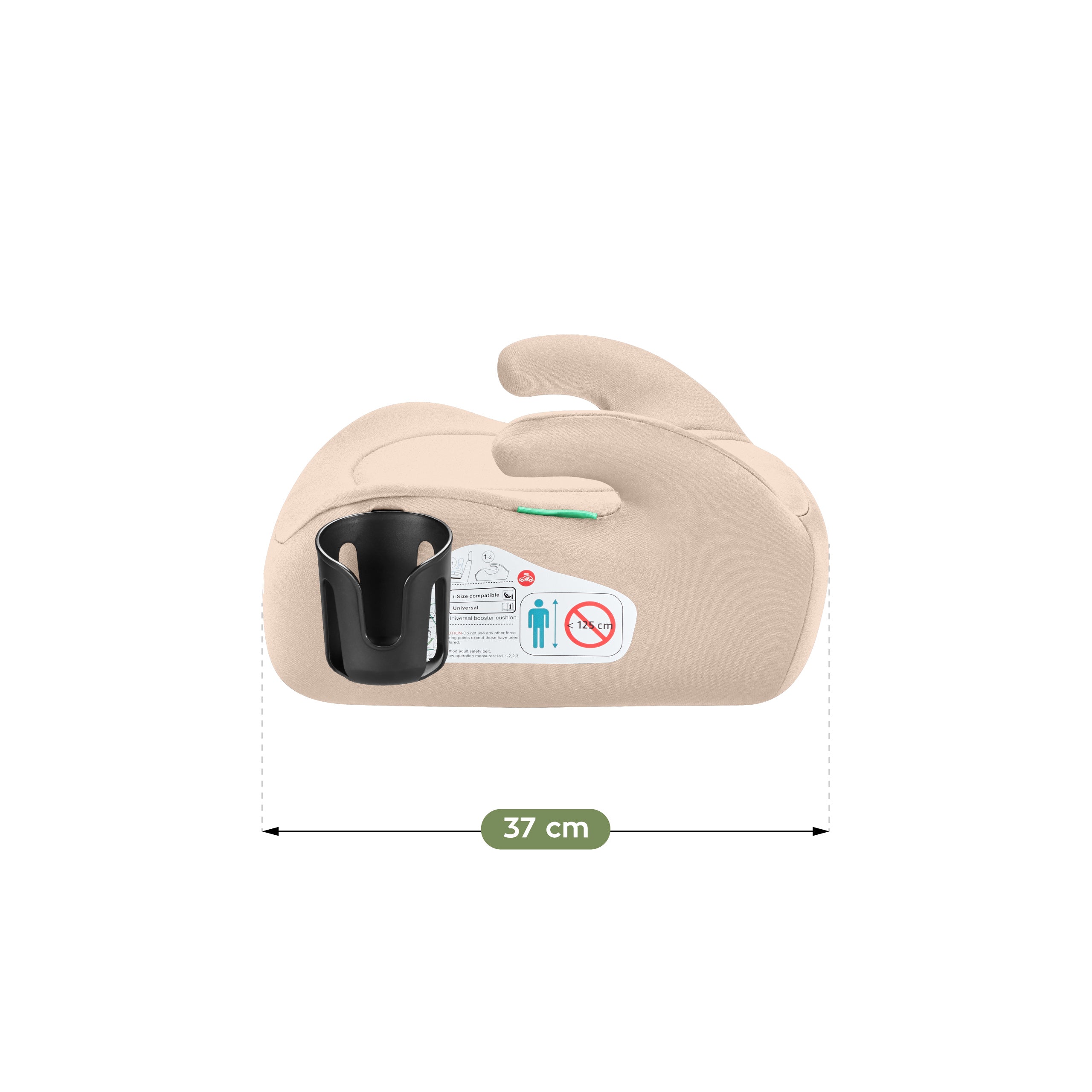 Detská autosedačka s podstavcom Tulano Cabby 20 Beige 125–150 cm I-Size