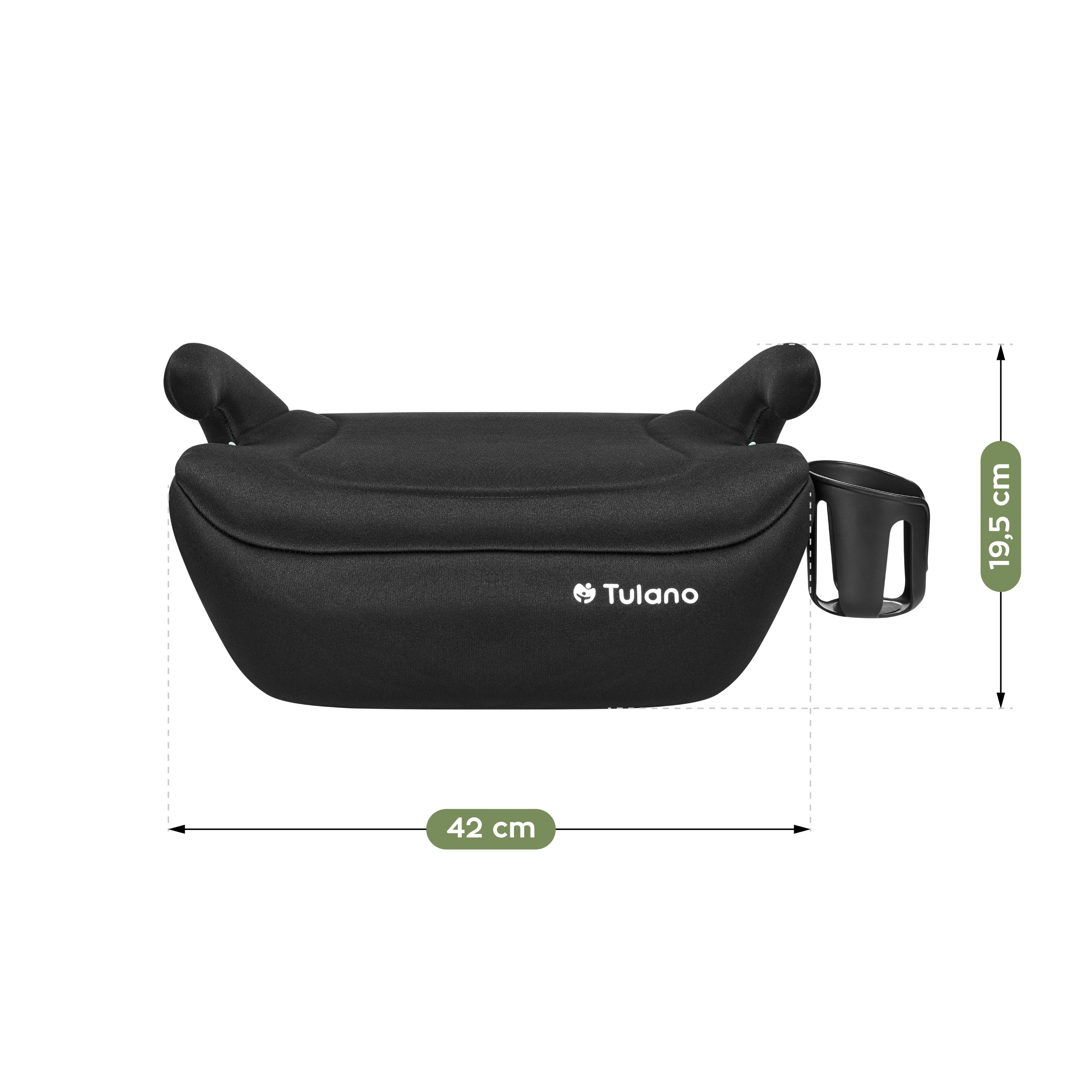 Detská autosedačka s podstavcom Tulano Cabby 20 Black 125–150 cm I-Size