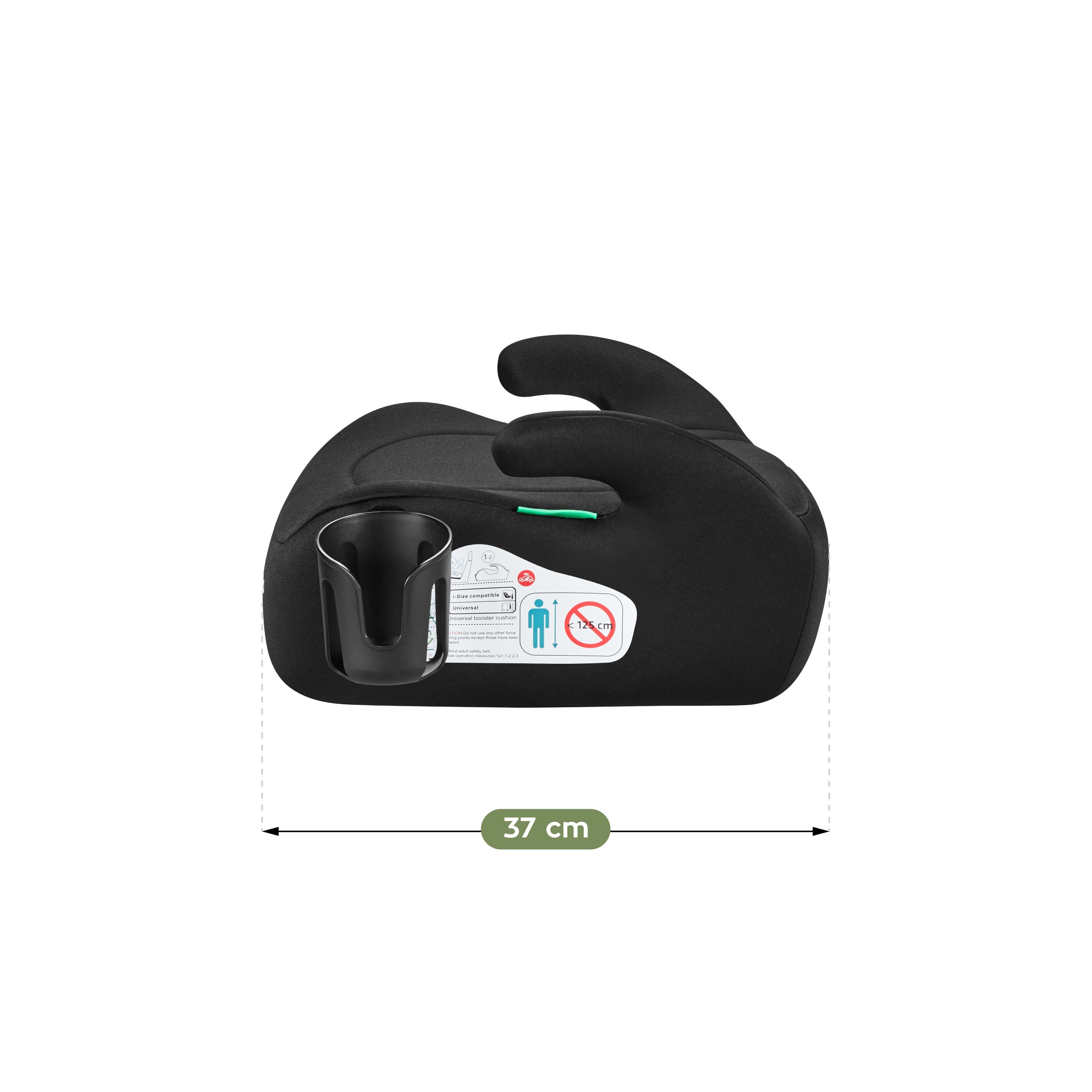 Detská autosedačka s podstavcom Tulano Cabby 20 Black 125–150 cm I-Size