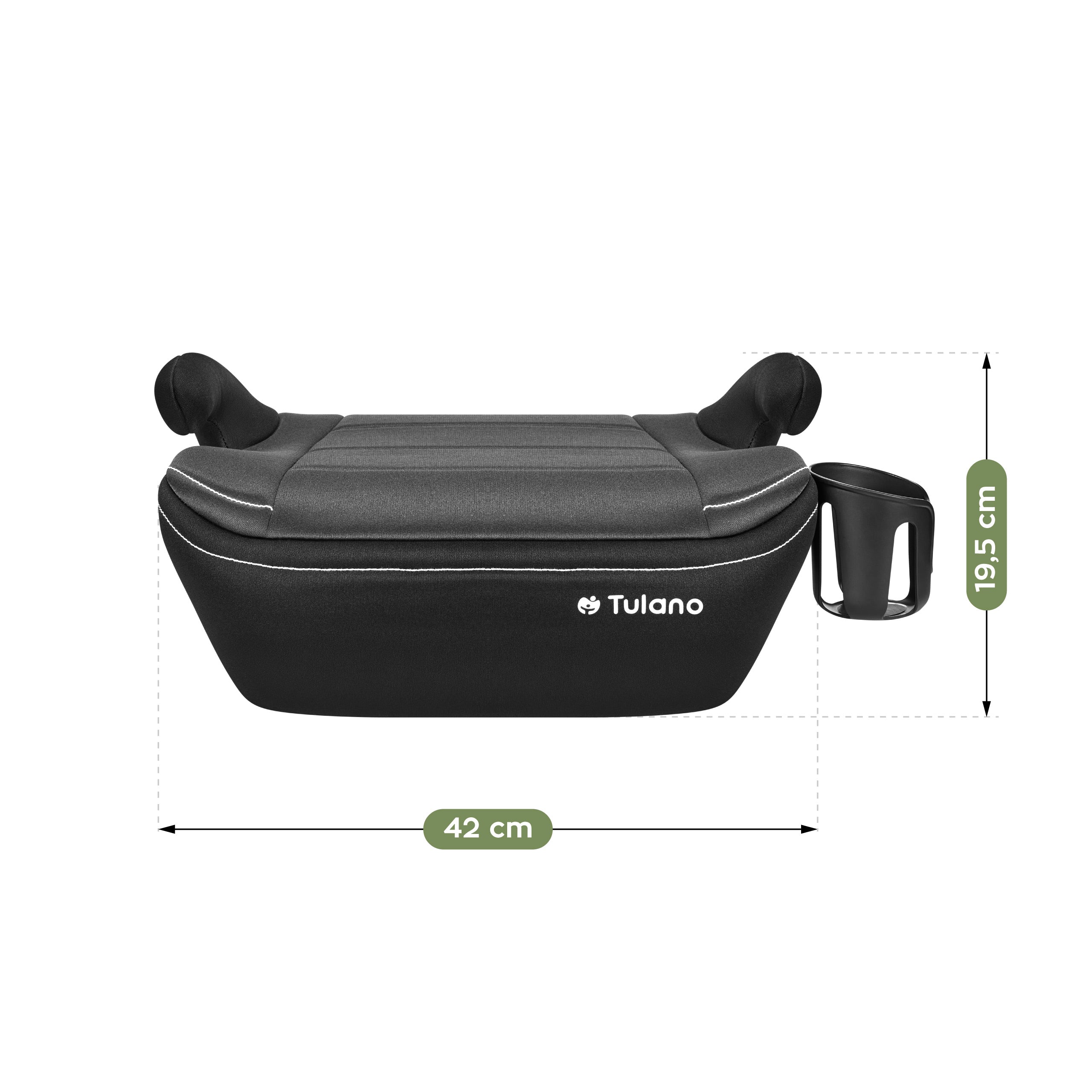 Detská autosedačka s podstavcom Tulano Cabby 30 Grey 125–150 cm I-Size