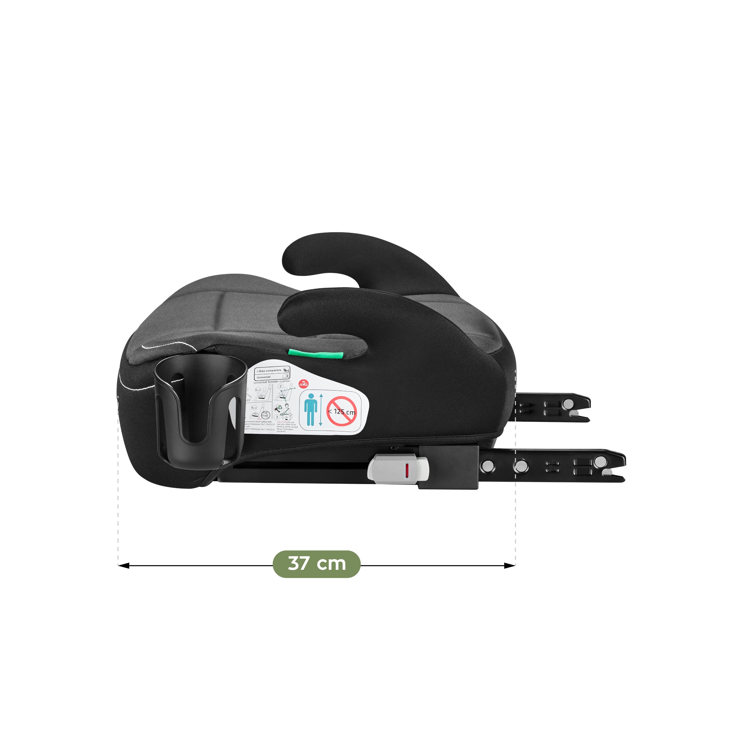 Detská autosedačka s podstavcom Tulano Cabby 30 Grey 125–150 cm I-Size
