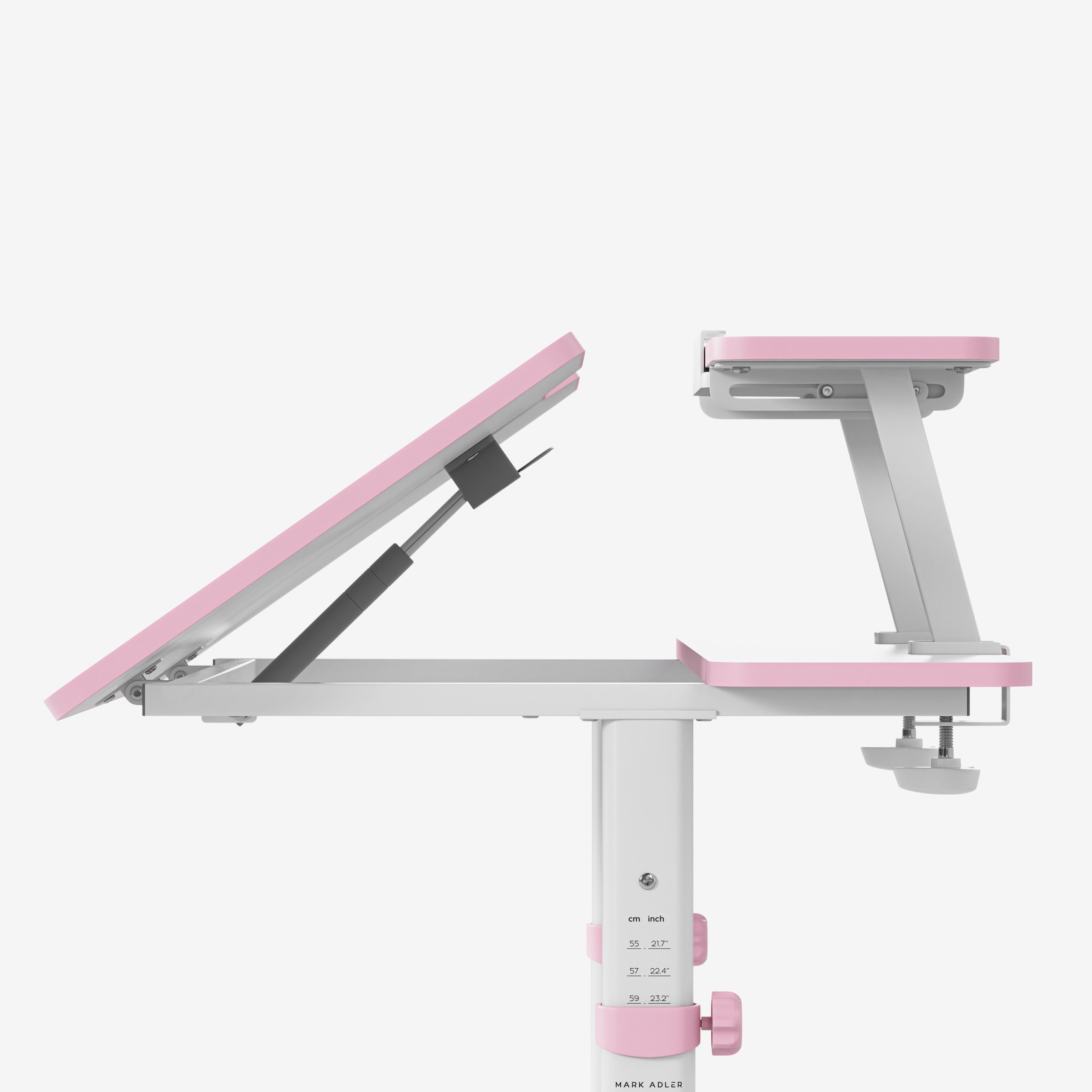 Detský stôl s nastaviteľnou výškou Mark Adler Study 3.7 Pink 90 cm