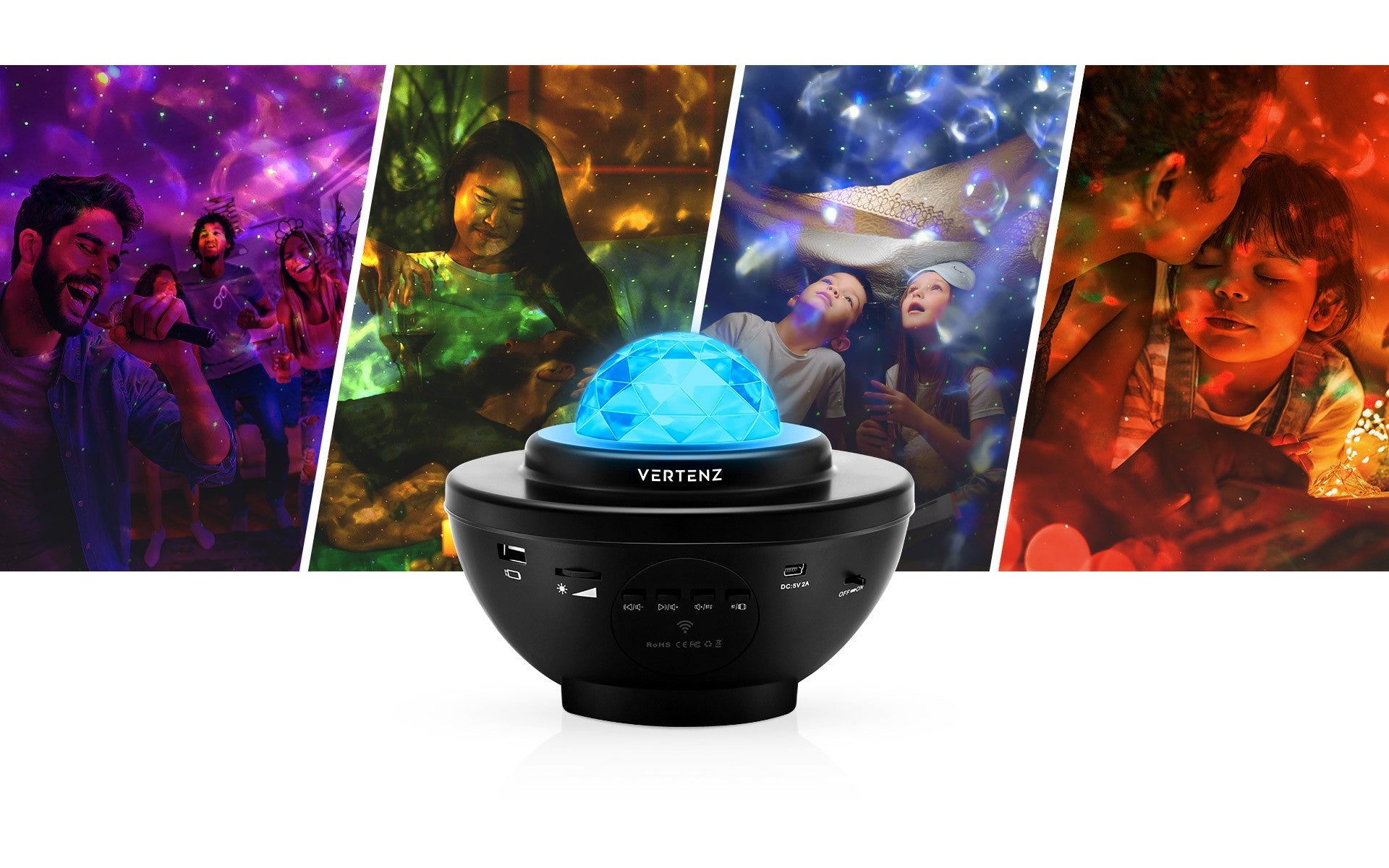 Hviezdny projektor VERTENZ Magic 10 Black