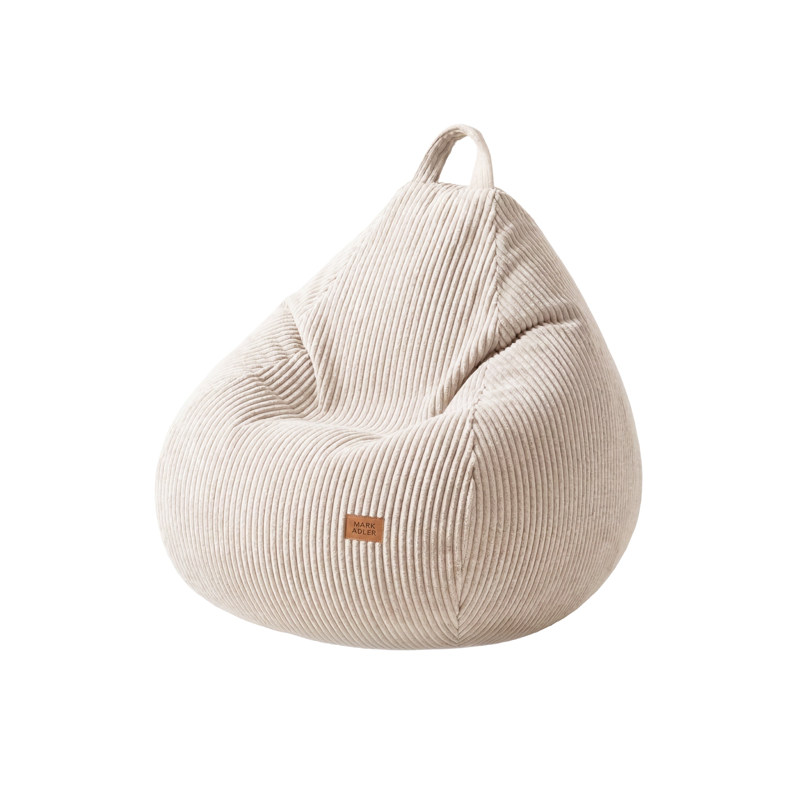Bežový vakový taburet z kordového materiálu Mark Adler Comfy 1.0 Beige