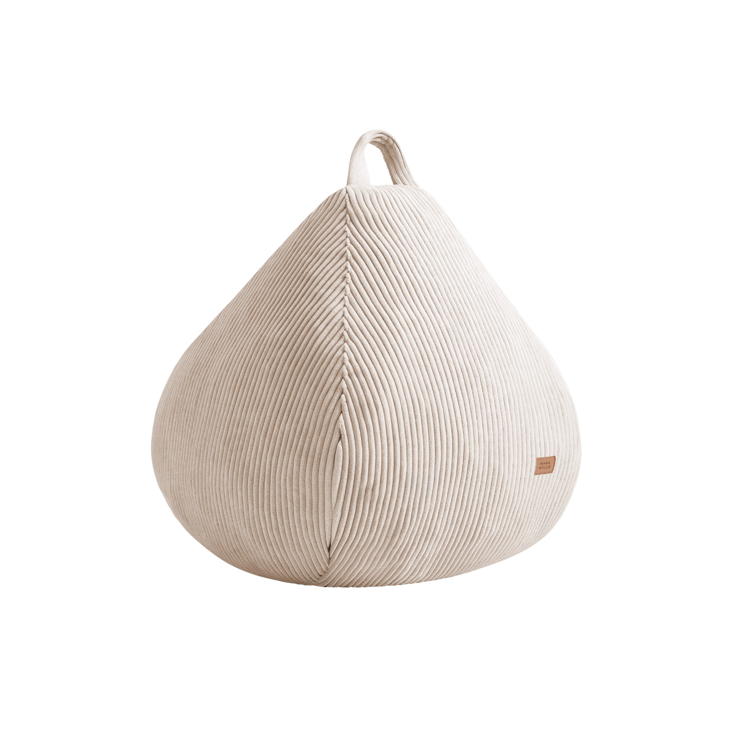 Bežový vakový taburet z kordového materiálu Mark Adler Comfy 1.0 Beige