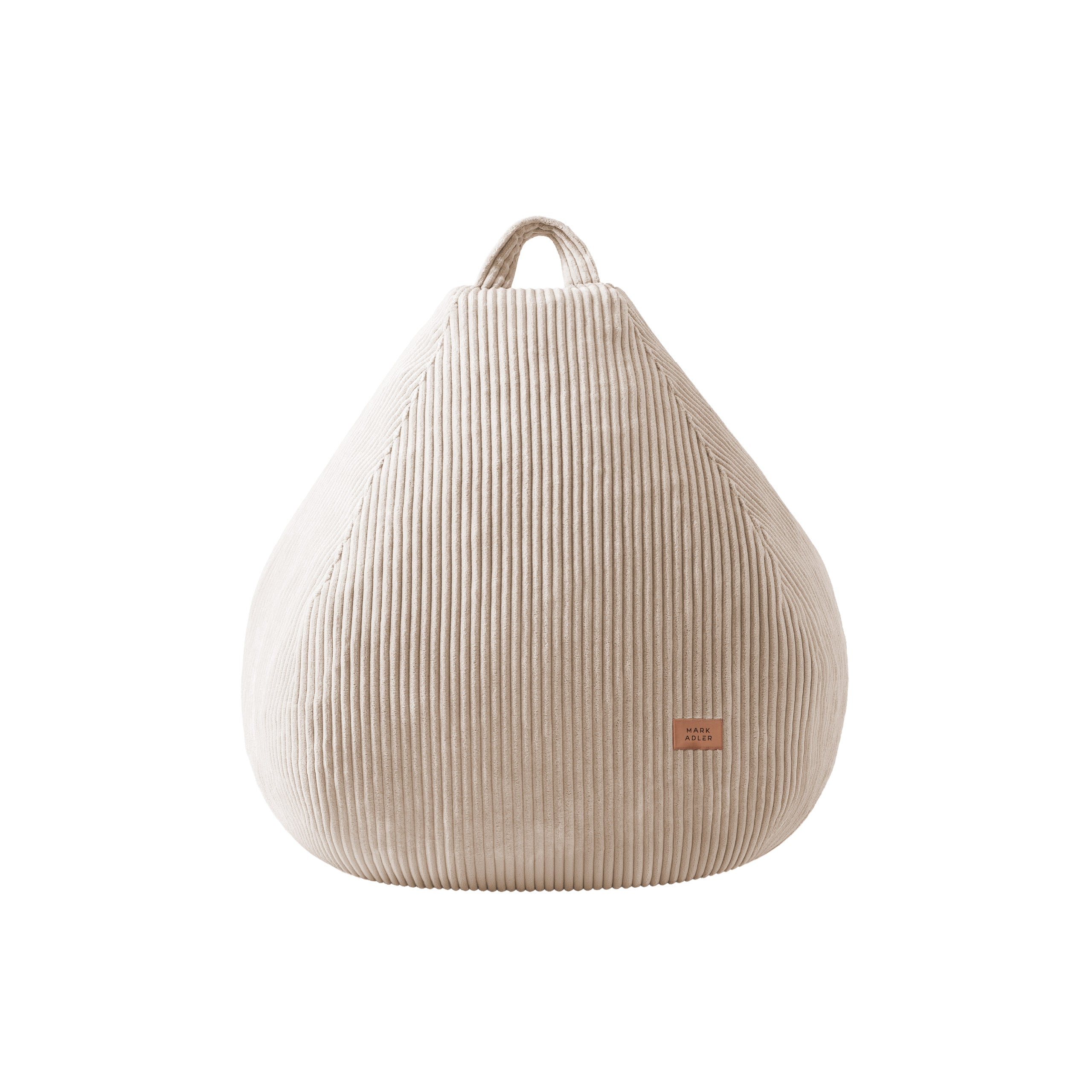 Bežový vakový taburet z kordového materiálu Mark Adler Comfy 1.0 Beige