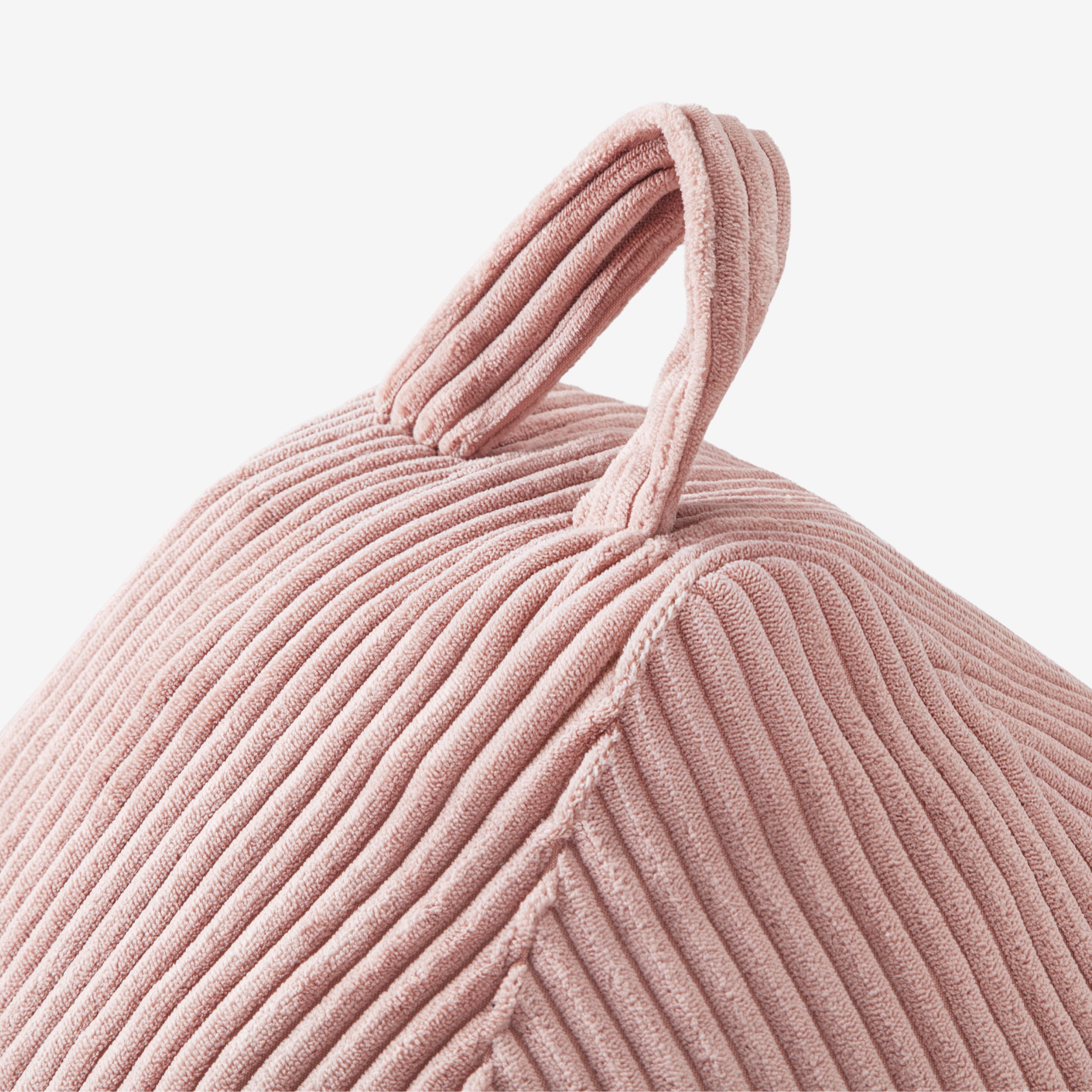 Štruková vaková taburetka, sivá, Mark Adler Comfy 1.0 Pink