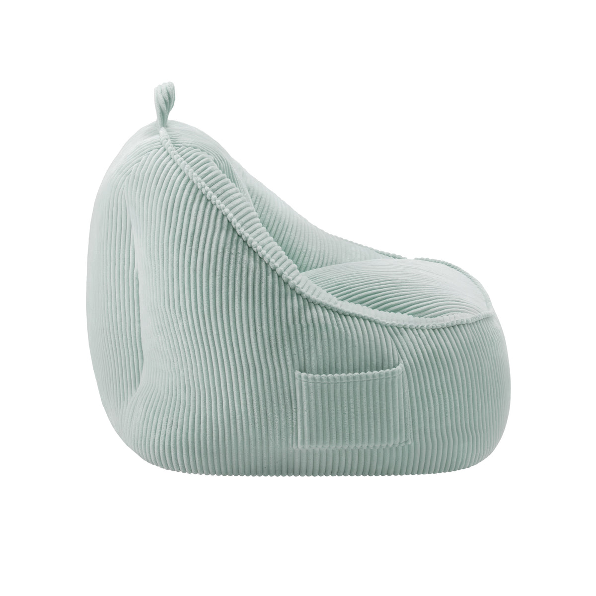 Manšestrové kreslo puf s operadlom Mark Adler Comfy 4.0 Sage