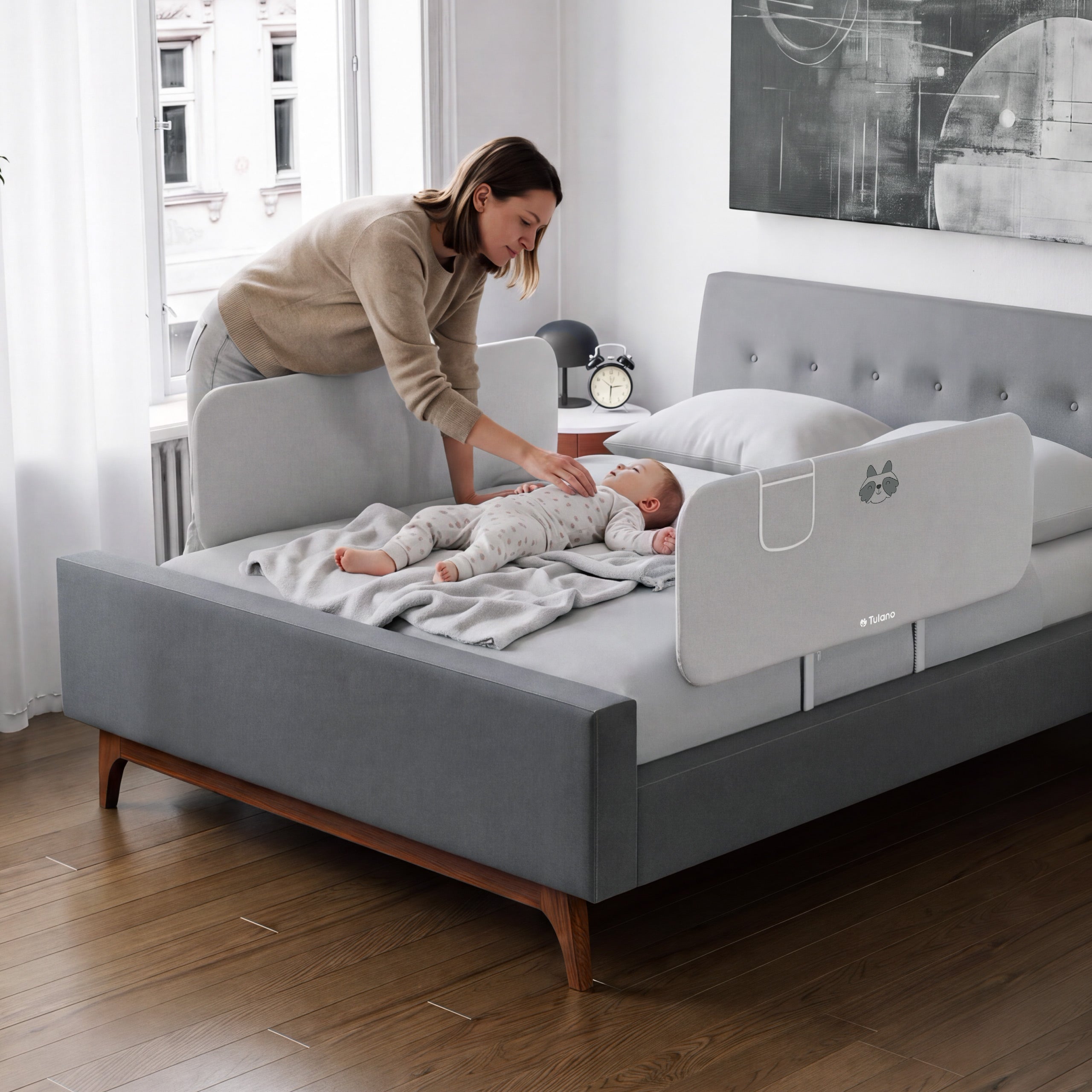Zábrana na posteľ 120 cm Cover 50 Grey