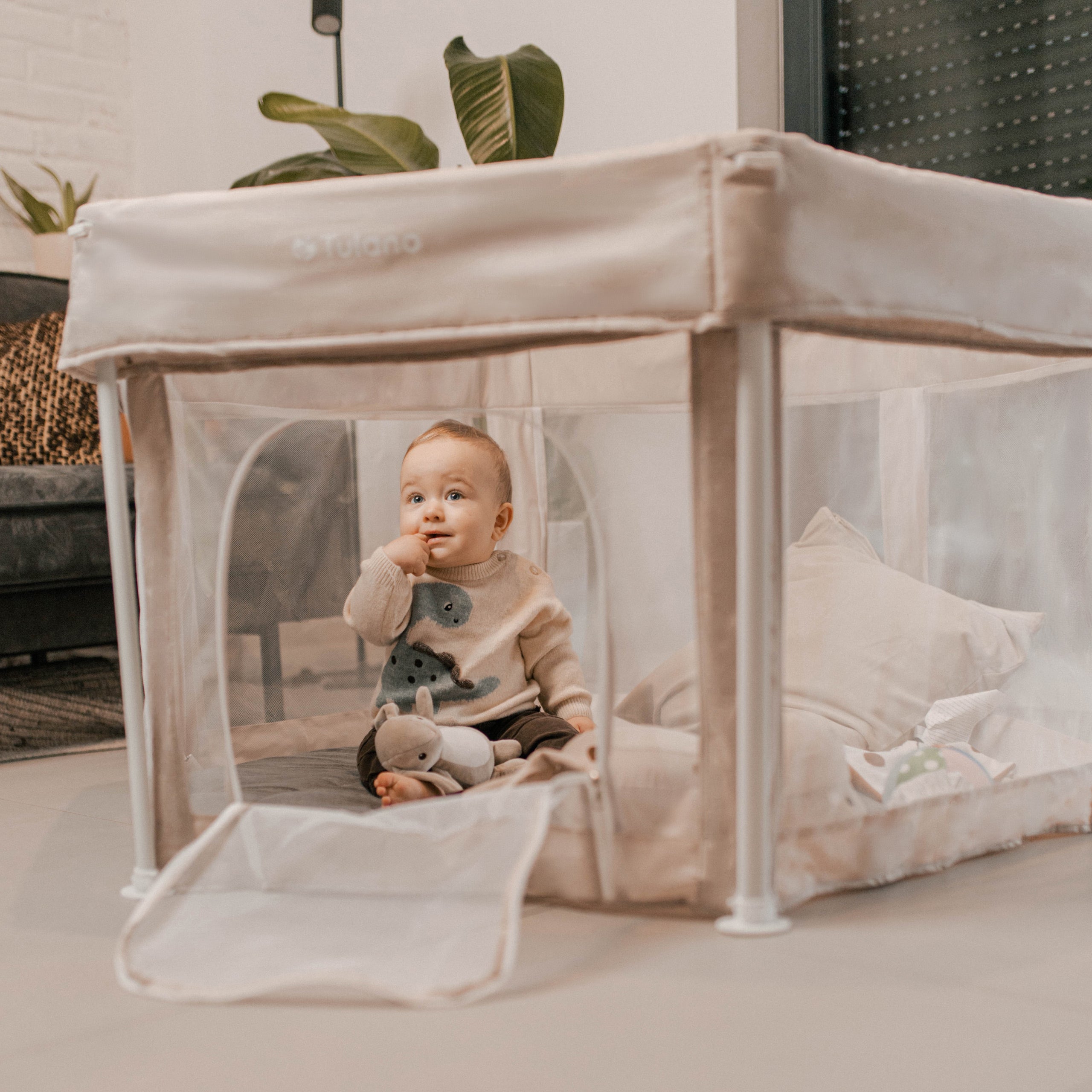 Skladací detský ohrádka Tulano Cozy 30 Beige