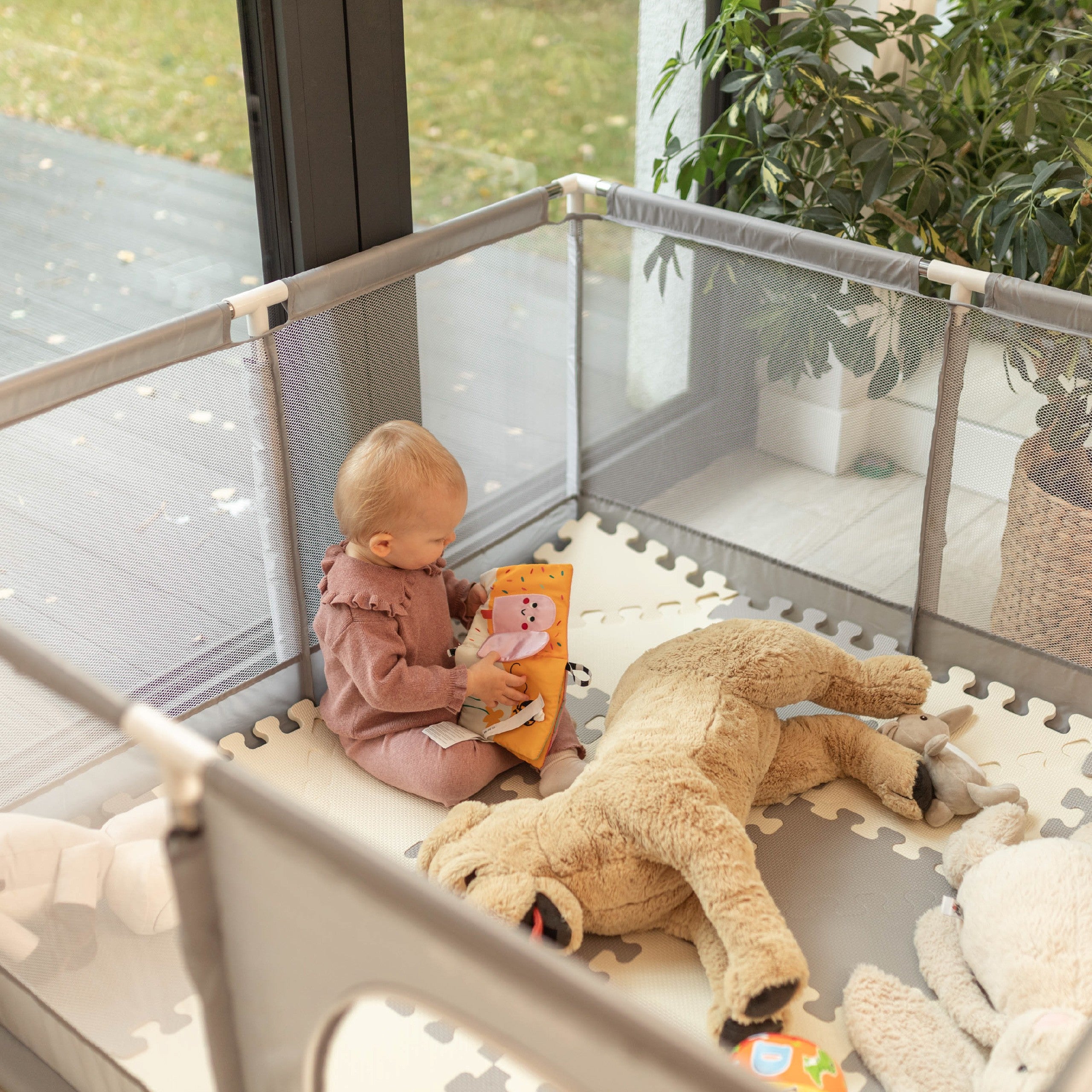 Detský ohrádka Tulano Cozy 20 Beige – 130 cm