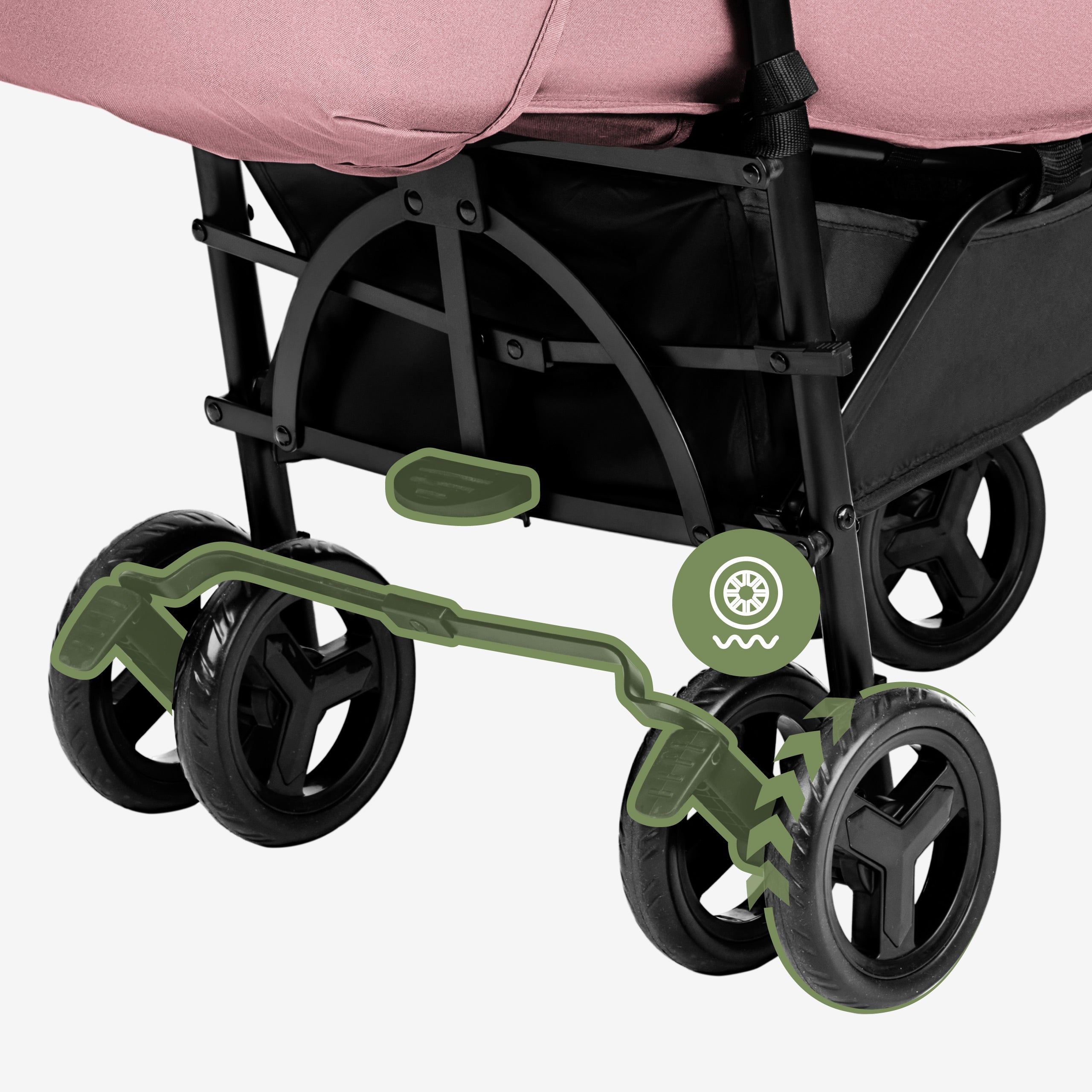 Detský kočík Tulano Davos 35 Pink