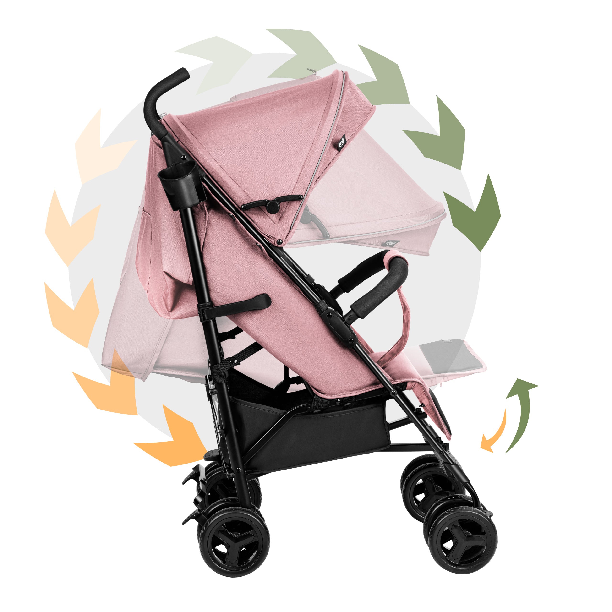 Detský kočík Tulano Davos 35 Pink