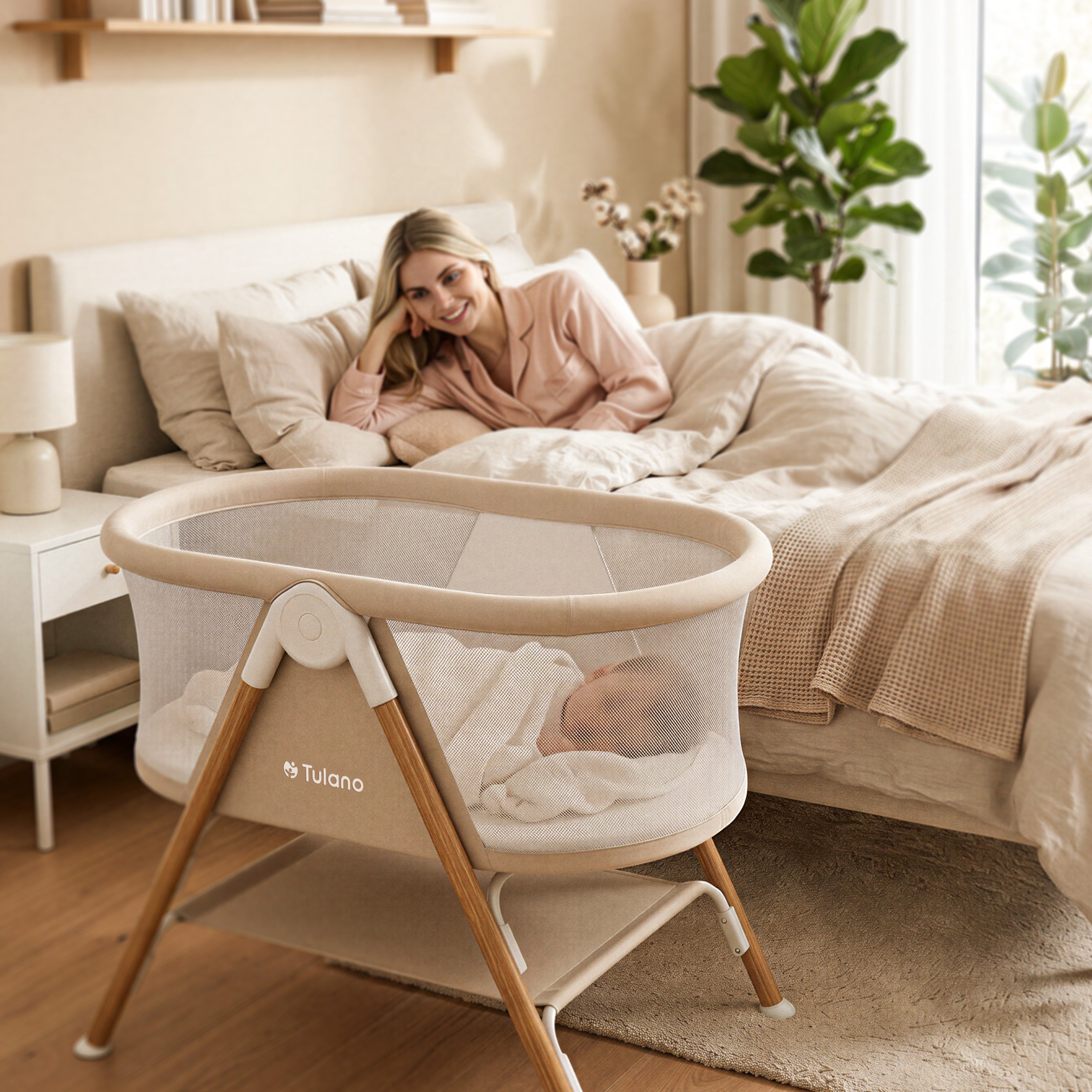 Cestovná detská postieľka Tulano Dream 20 Beige