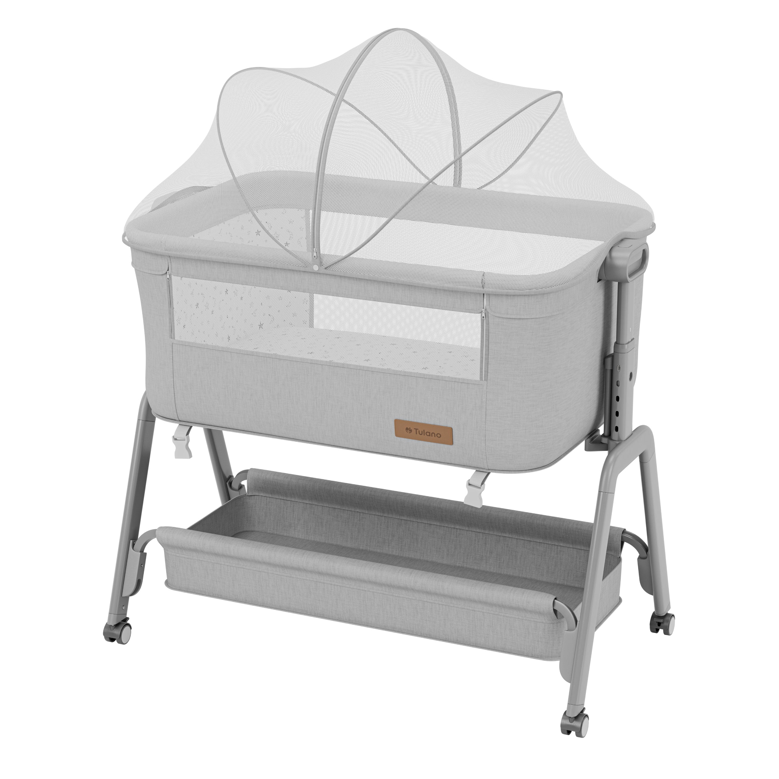 Doplnková detská postieľka 3 v 1 Tulano Dream 50 Light-Grey