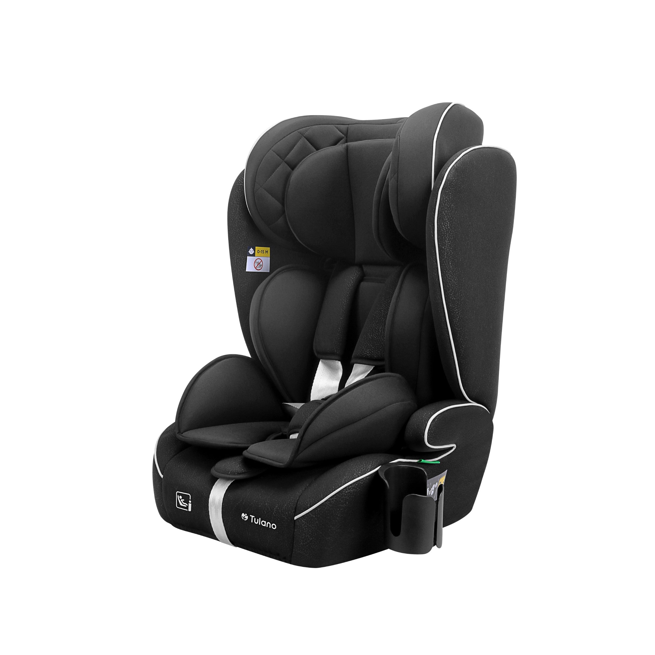 Detská autosedačka Tulano Zooma 25 Black 76–150 cm I-Size