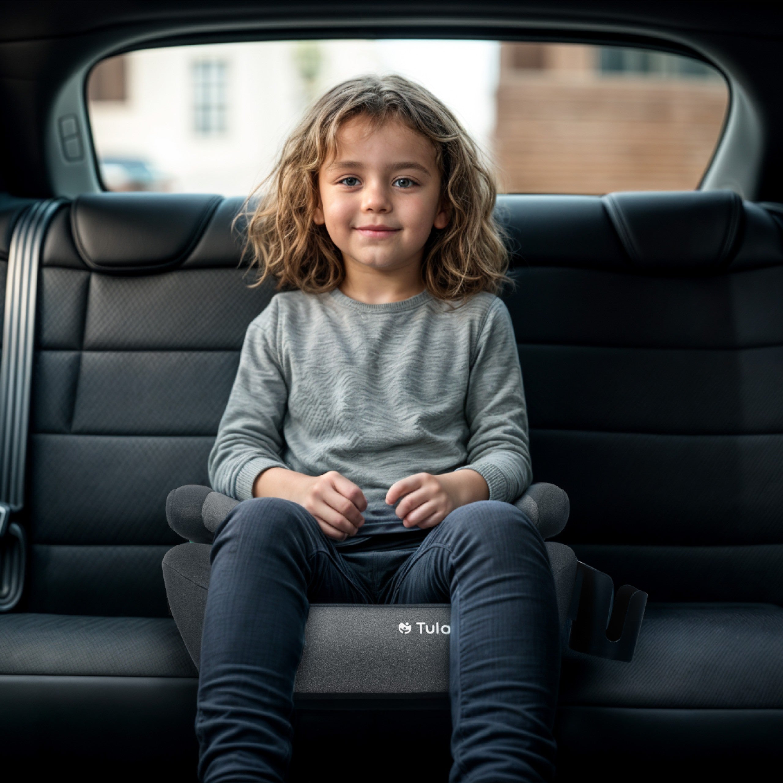 Detská autosedačka Tulano Cabby 35 Grey s podstavcom, ISOFIX, 125–150 cm, I-Size