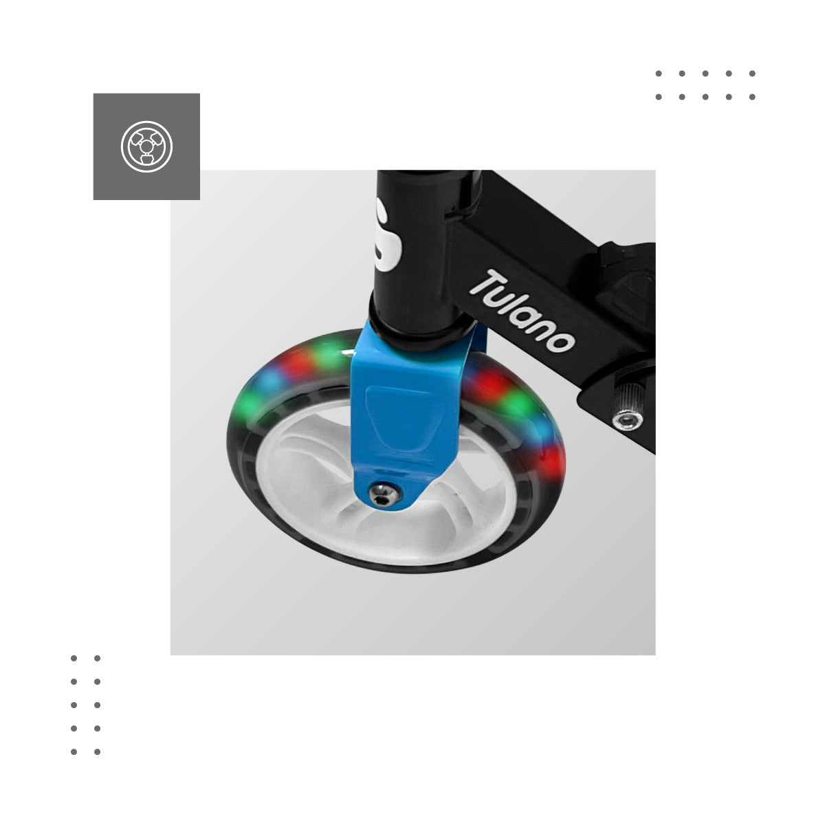 Kolobežka LED Tulano Rookie 40 White